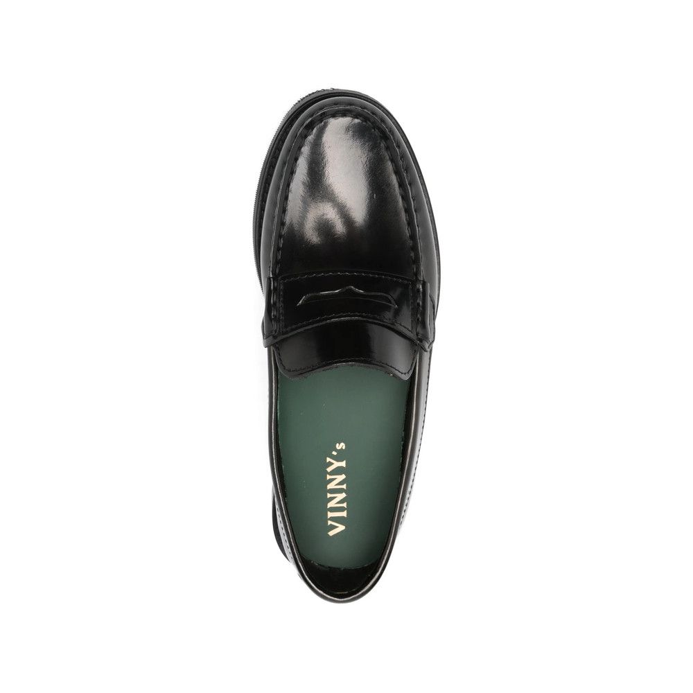 VINNY's Vinny's BLACK Loafers Size US 10 / IT 40 - 2 Thumbnail
