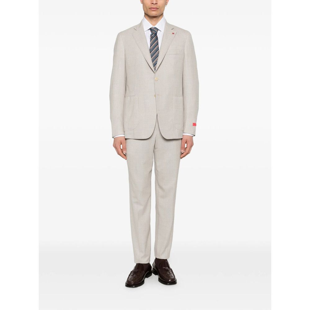 Isaia Isaia NEUTRALS Suits - Single Breasted Suits Size US XL / EU 56 / 4 - 2 Thumbnail