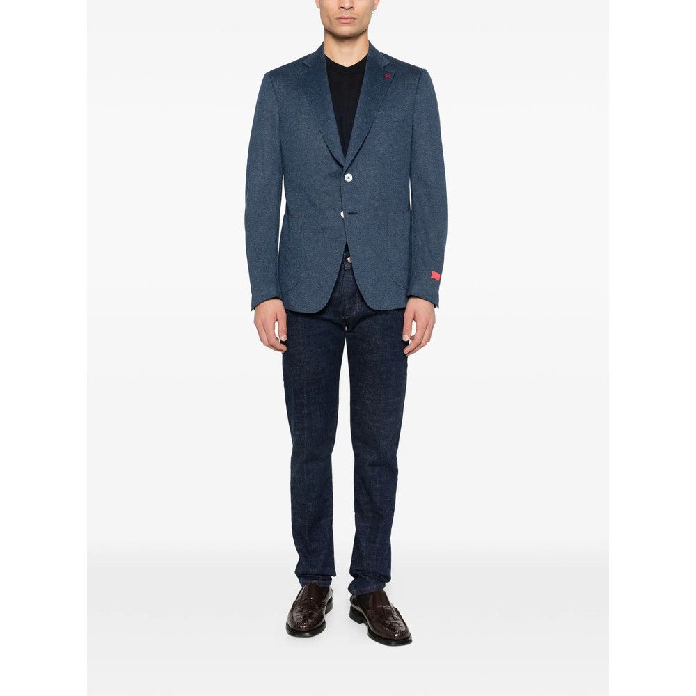 Isaia Isaia BLUE Jackets - Blazers Size US L / EU 52-54 / 3 - 2 Thumbnail
