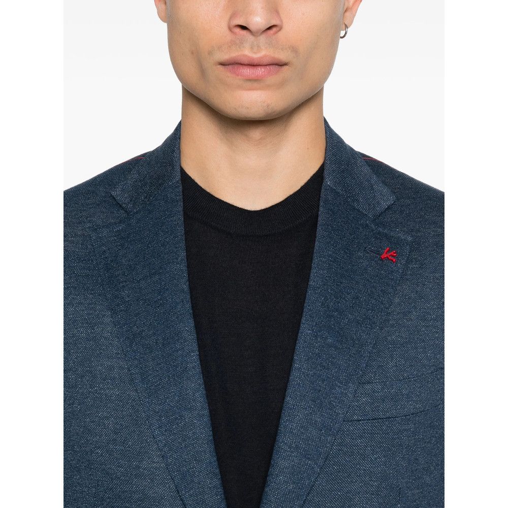 Isaia Isaia BLUE Jackets - Blazers Size US XL / EU 56 / 4 - 5 Thumbnail