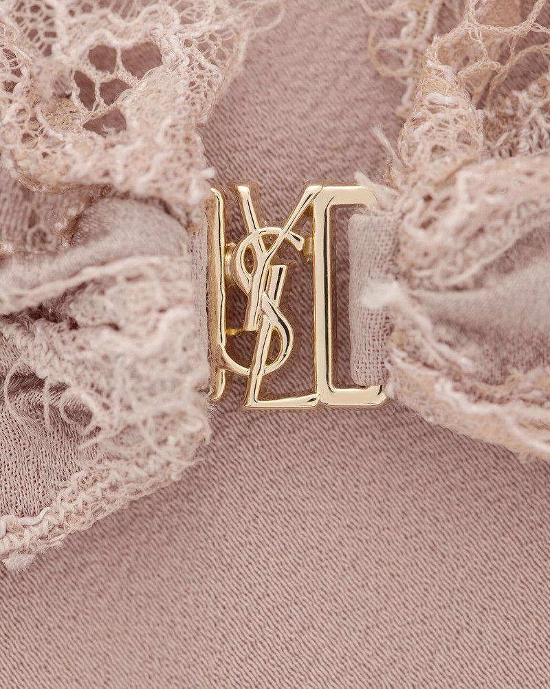 Saint Laurent Paris lingerie top in silk satin crepe Size M / US 6-8 / IT 42-44 - 4 Thumbnail