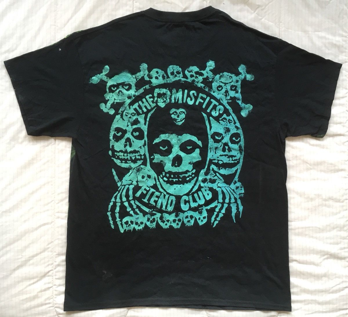 Other Green Skull Shirt Flames Fire Skeleton Trippy Three 6 Mafia