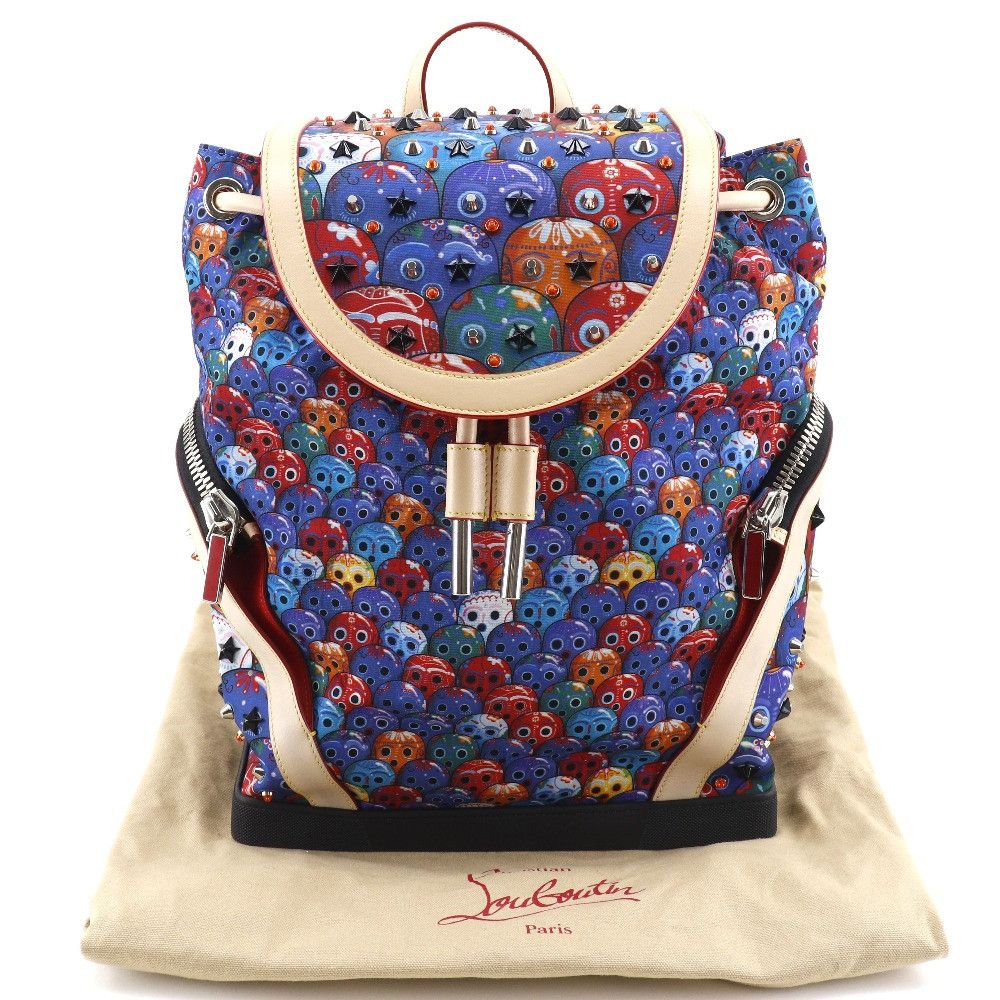 Christian Louboutin Christian Louboutin Christian Louboutin Explorafunk Nylon Leather 2way Backpack Leather Backpack DUTY FREE for USA Size ONE SIZE - 19 Thumbnail