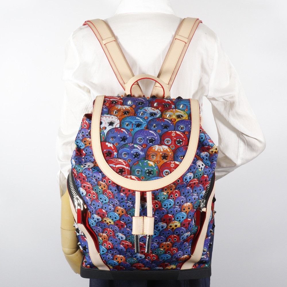 Christian Louboutin Christian Louboutin Christian Louboutin Explorafunk Nylon Leather 2way Backpack Leather Backpack DUTY FREE for USA Size ONE SIZE - 18 Thumbnail