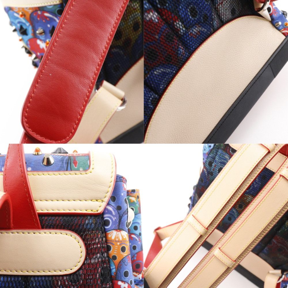 Christian Louboutin Christian Louboutin Christian Louboutin Explorafunk Nylon Leather 2way Backpack Leather Backpack DUTY FREE for USA Size ONE SIZE - 17 Thumbnail