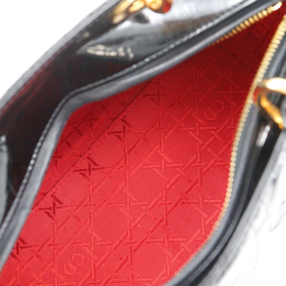 Dior Dior Christian Dior Lady Dior Patent Leather Handbag Leather Handbag DUTY FREE for USA Size ONE SIZE - 6 Thumbnail