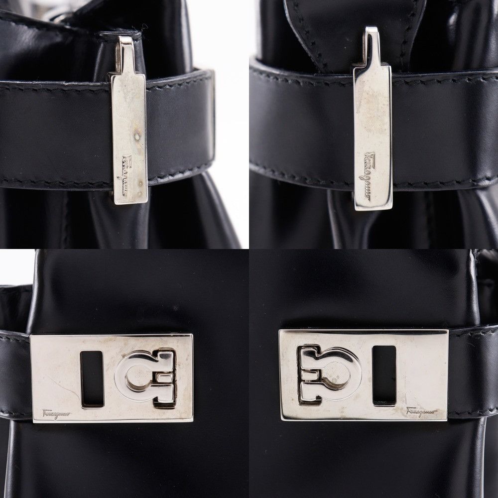 Salvatore Ferragamo Salvatore Ferragamo Salvatore Ferragamo Gancini Calf Handbag Leather Handbag AQ-21 0167 DUTY FREE for USA Size ONE SIZE - 19 Thumbnail