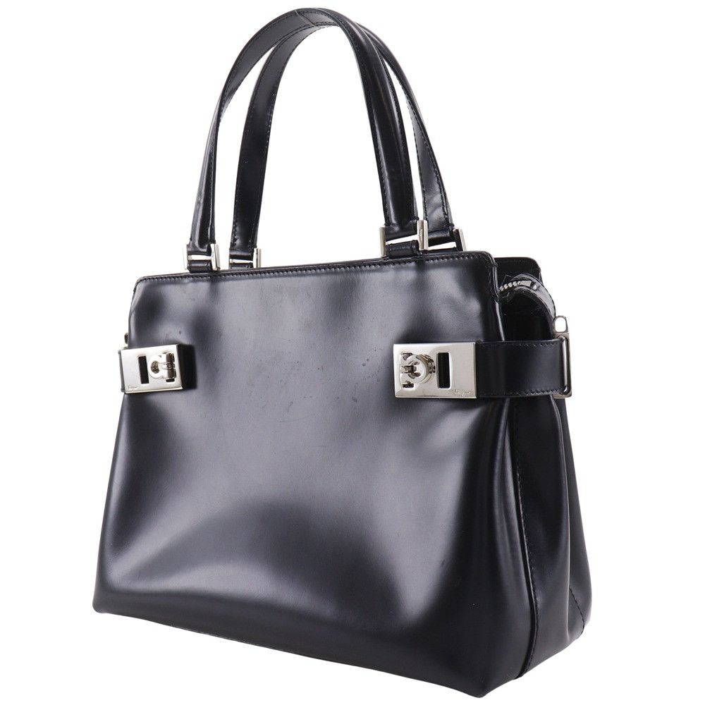 Salvatore Ferragamo Salvatore Ferragamo Salvatore Ferragamo Gancini Calf Handbag Leather Handbag AQ-21 0167 DUTY FREE for USA Size ONE SIZE - 2 Thumbnail