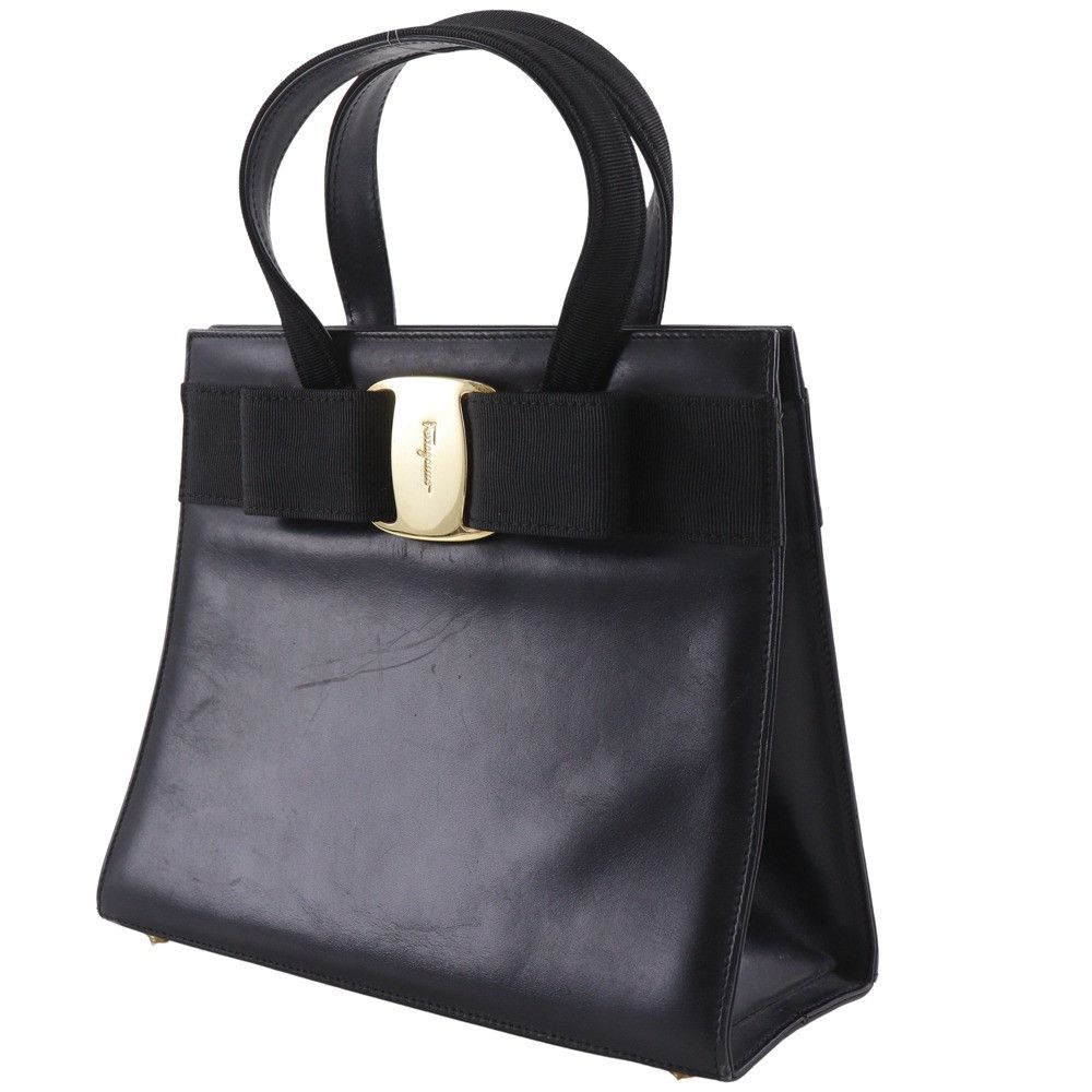 Salvatore Ferragamo Salvatore Ferragamo Salvatore Ferragamo Vara Ribbon Calf 2way Bag Leather Handbag BA21 4178 DUTY FREE for USA Size ONE SIZE - 2 Thumbnail