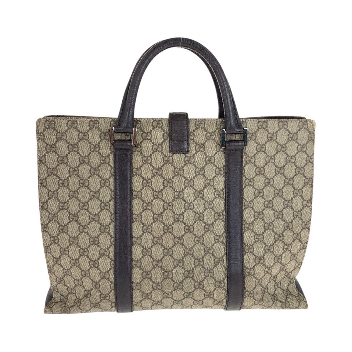 Gucci Gucci Gucci GG Supreme Canvas Leather Business Bag Leather Business Bag 114262 DUTY FREE for USA Size ONE SIZE - 2 Thumbnail