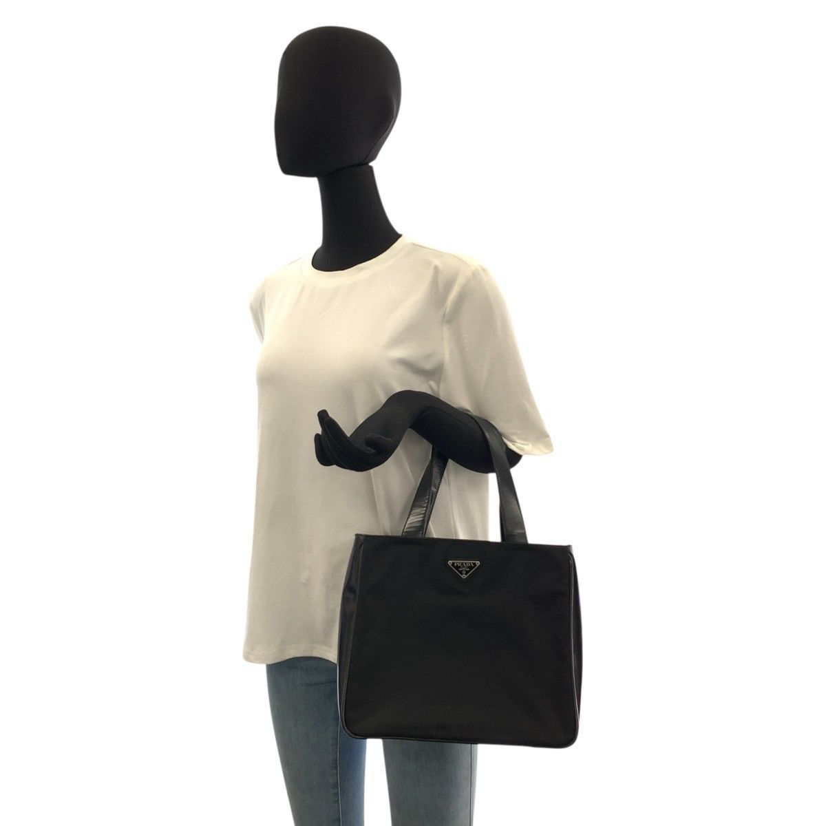 Prada Prada Prada Tessuto Nylon Leather Handbag Textile Tote Bag DUTY FREE for USA Size ONE SIZE - 6 Thumbnail