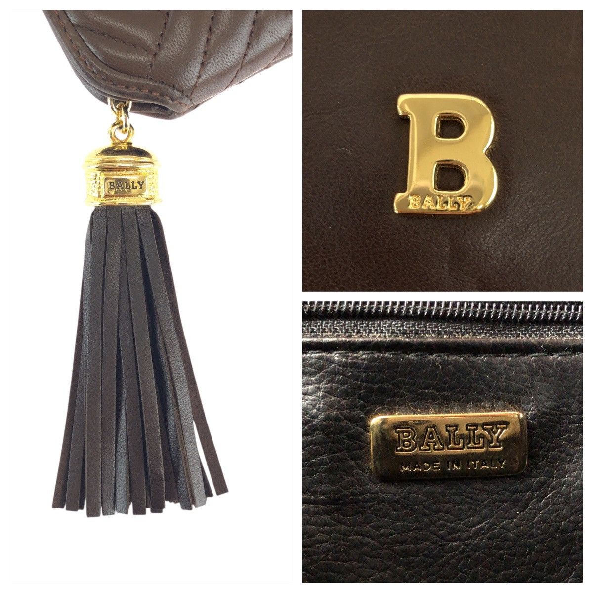 Bally Bally Bally Quilted Leather Shoulder Bag Leather Shoulder Bag DUTY FREE for USA Size ONE SIZE - 4 Thumbnail