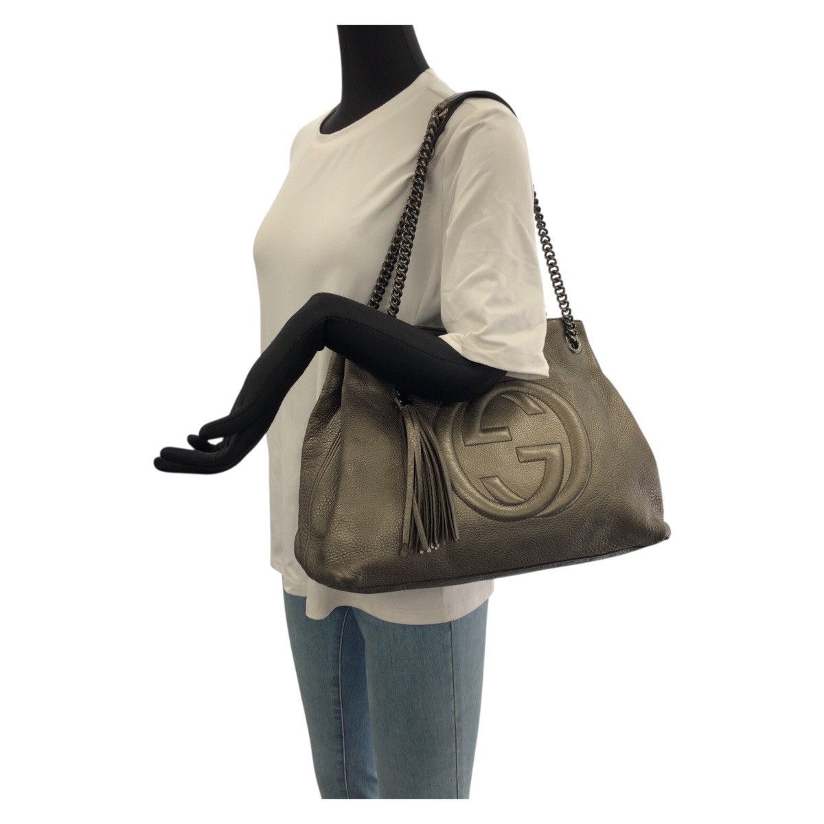 Gucci Gucci GUCCI Soho Leather 2way Shoulder Bag Leather Shoulder Bag 308982 DUTY FREE for USA Size ONE SIZE - 7 Thumbnail
