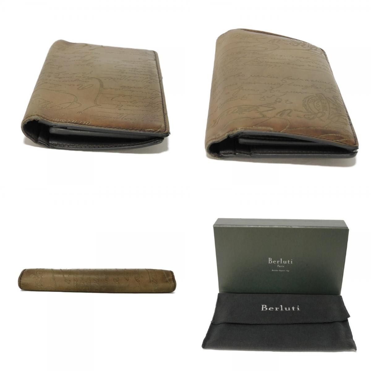 Berluti Berluti Berluti Scritto Venezia Calf Long Wallet Leather Long Wallet DUTY FREE for USA Size ONE SIZE - 20 Thumbnail
