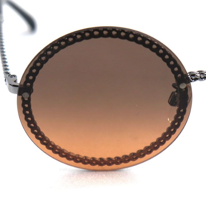 Chanel Chanel CHANEL Chain Frame Sunglasses Plastic / Synthetic Sunglasses 4245 C.108/18 DUTY FREE for USA Size ONE SIZE - 5 Thumbnail