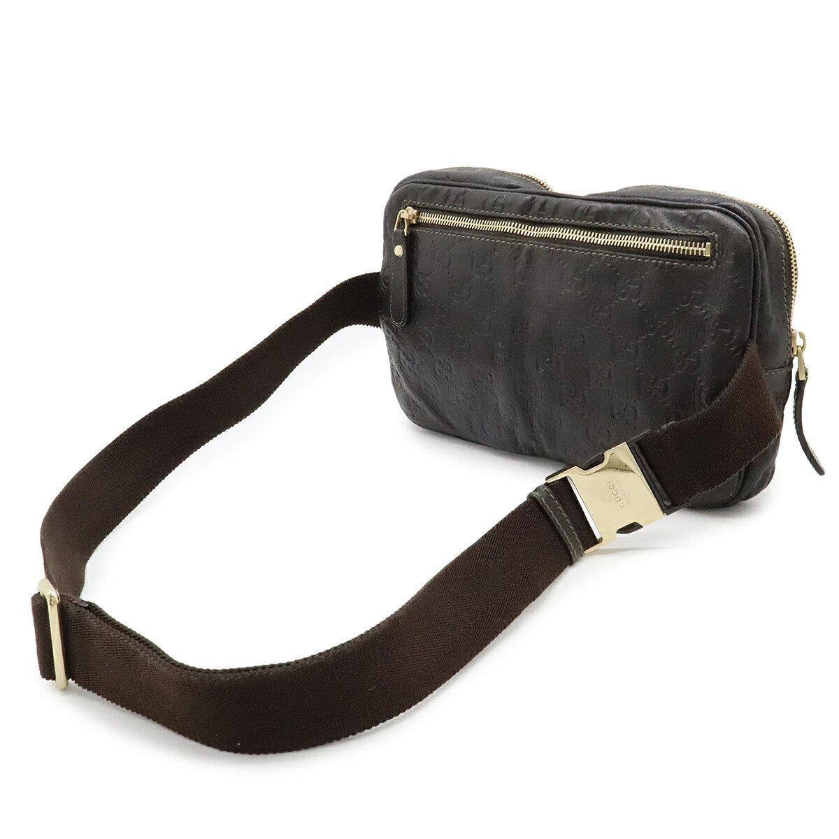 Gucci Gucci Gucci Guccissima Leather Waist Bag Leather Belt Bag 246417 DUTY FREE for USA Size ONE SIZE - 2 Thumbnail