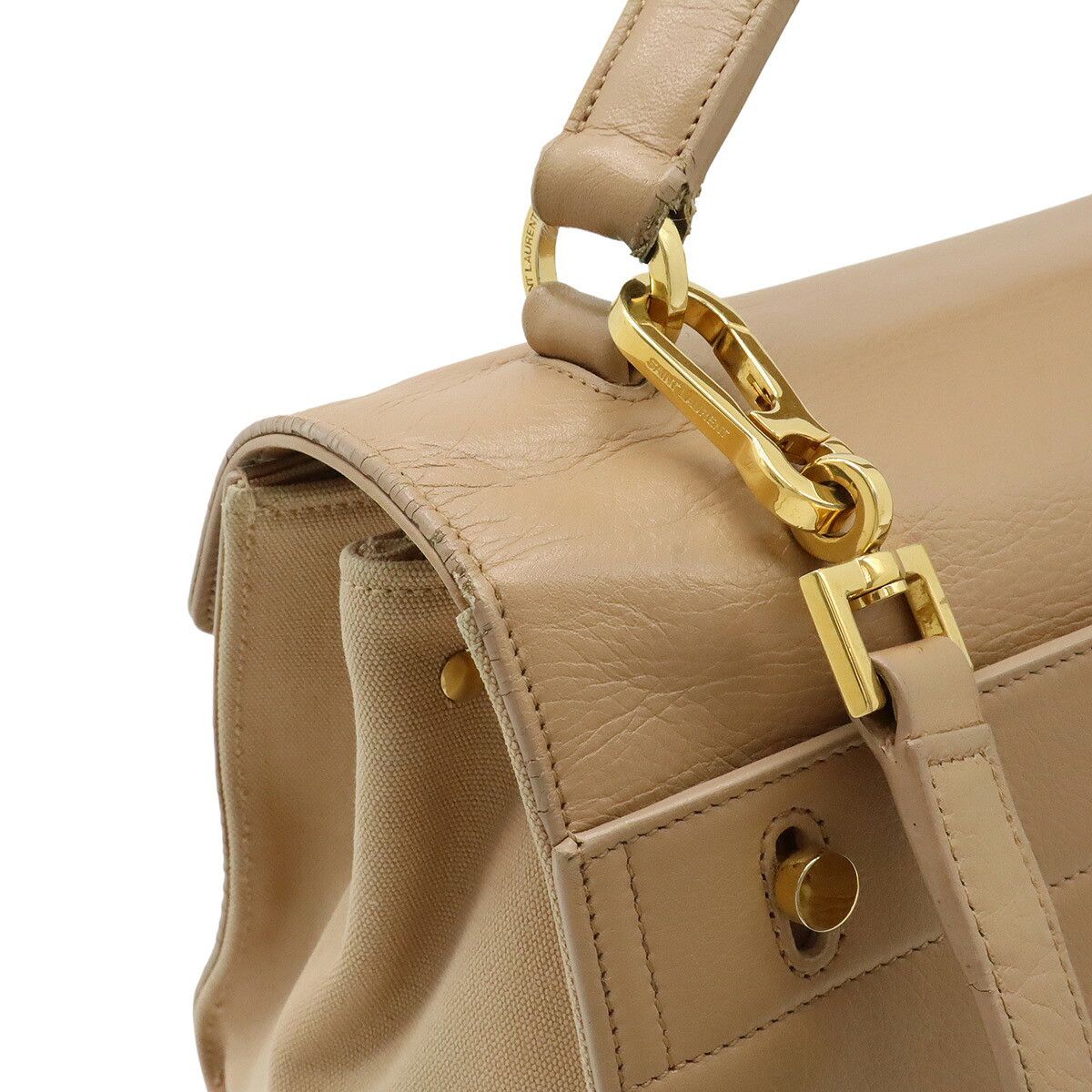 Yves Saint Laurent Yves Saint Laurent Saint Laurent Muse Two 2way Handbag Leather Leather Shoulder Bag 368229 DUTY FREE for USA Size ONE SIZE - 4 Thumbnail