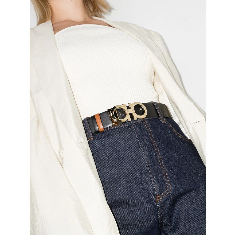 Salvatore Ferragamo Ferragamo BLACK Belts Size ONE SIZE - 2 Thumbnail