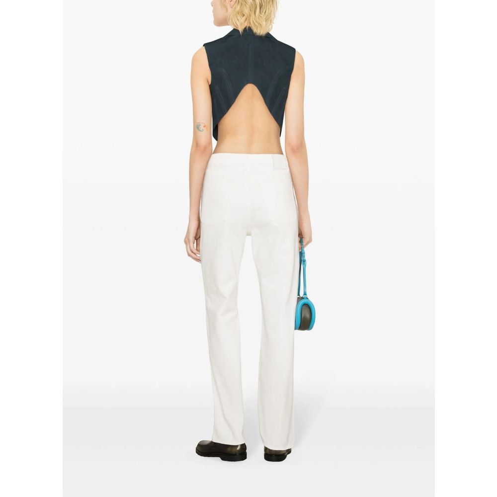 Toteme WHITE Denim - Straight-Leg Jeans