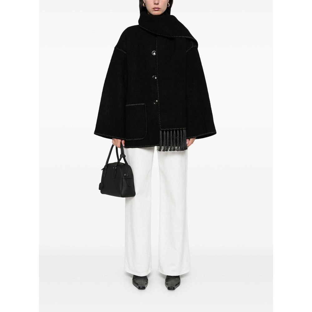 Toteme Toteme BLACK Coats - Single Breasted Coats Size XS / US 0-2 / IT 36-38 - 4 Thumbnail