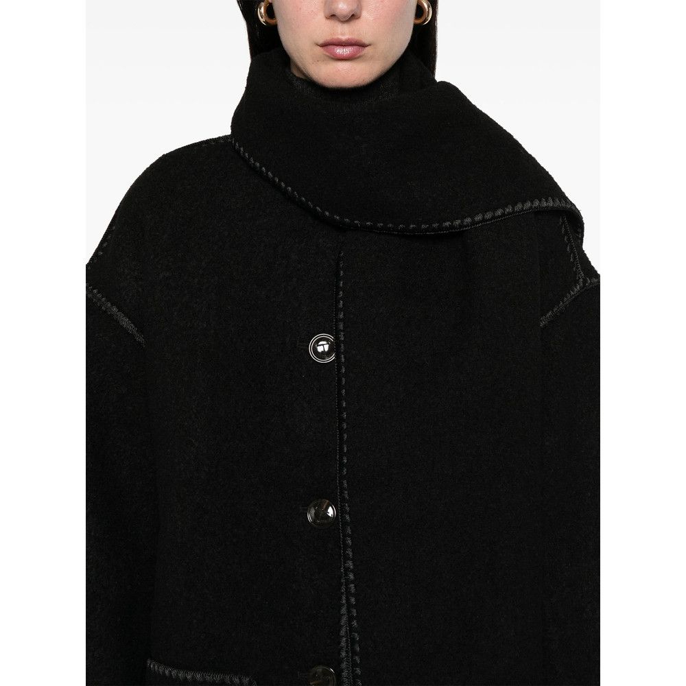 Toteme Toteme BLACK Coats - Single Breasted Coats Size XS / US 0-2 / IT 36-38 - 2 Thumbnail