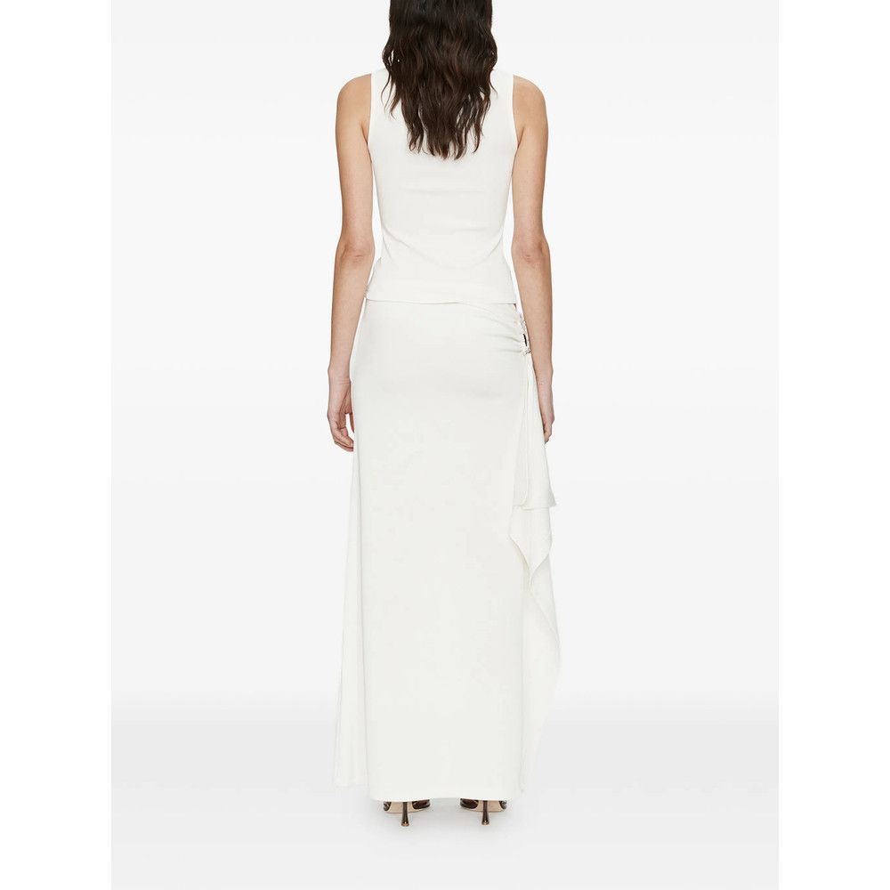Christopher Esber Christopher Esber WHITE Skirts - Asymmetric & Draped Skirts Size 30" / US 8 / IT 44 - 2 Thumbnail