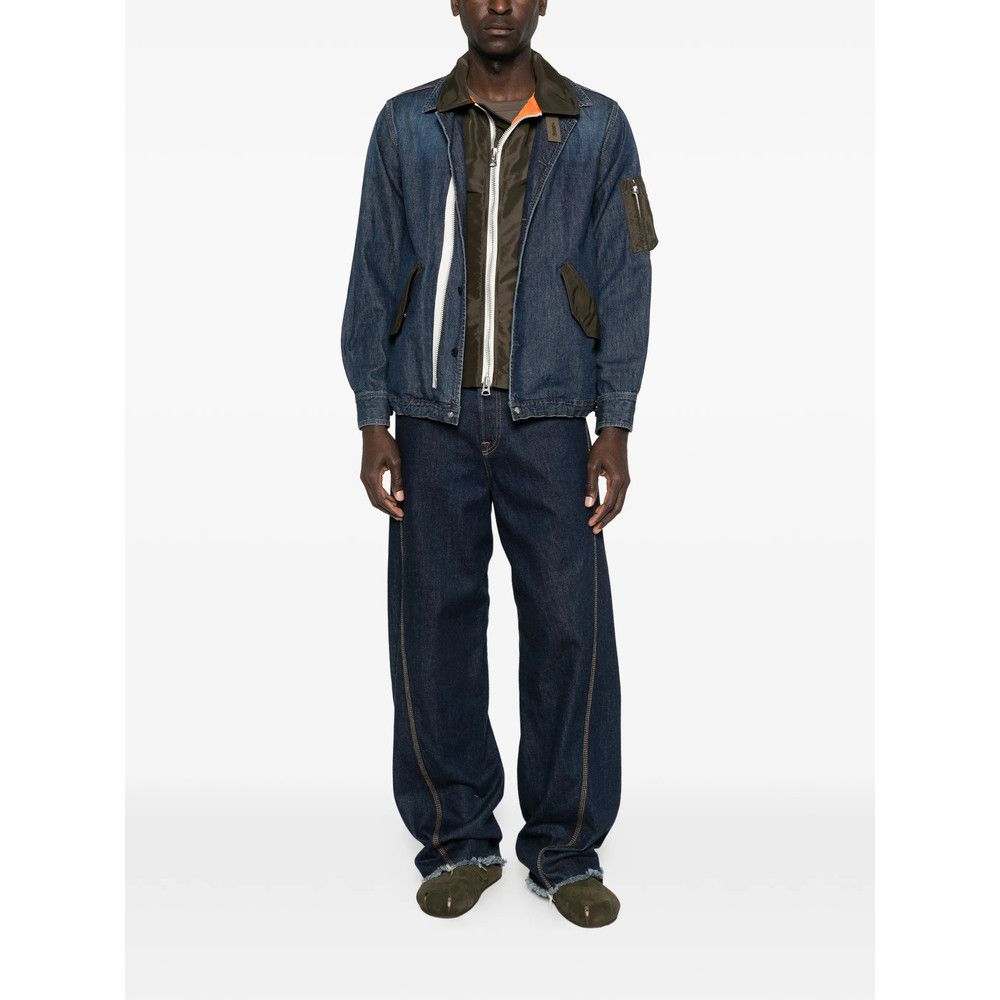 Sacai Sacai BLUE Jackets - Denim Jackets Size US S / EU 44-46 / 1 - 5 Thumbnail