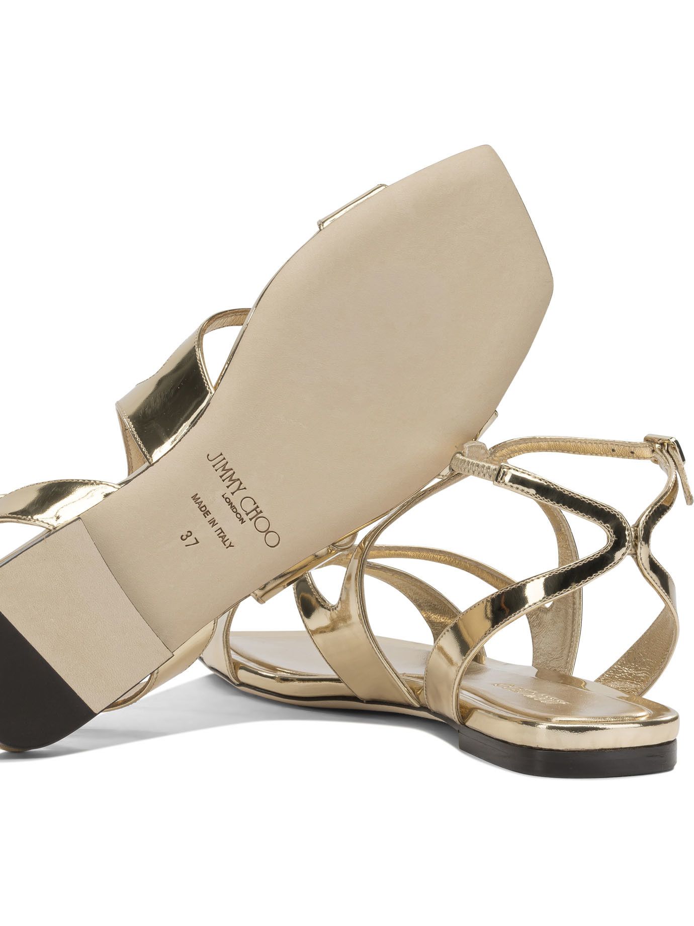 Jimmy Choo Ayla Flat Low Sandals IT 37 Women - USA Duties Paid
