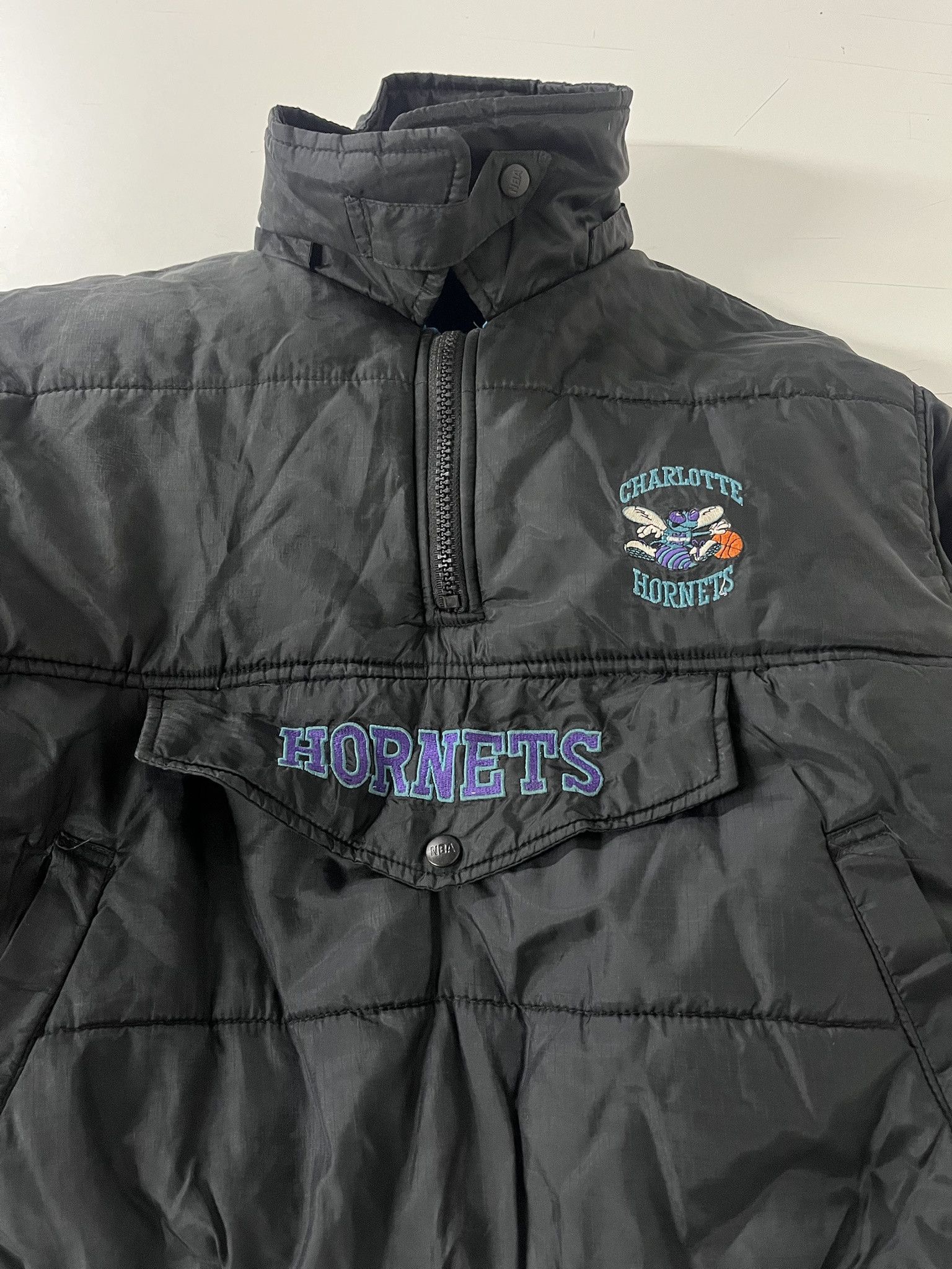 NBA × Vintage Vintage 1990s Charlette Hornets Pro Player Reversible Anorak Jacket Size S Size US S / EU 44-46 / 1 - 6 Thumbnail