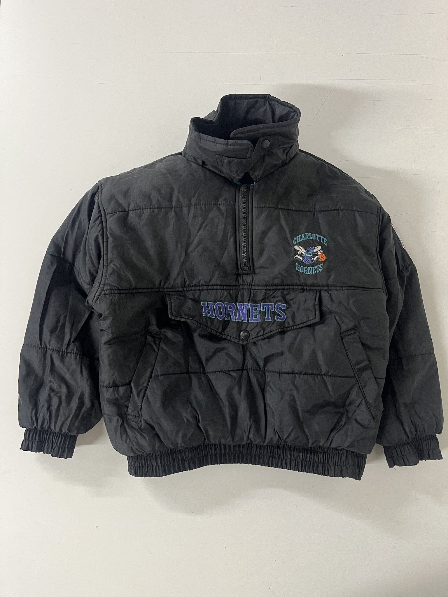 NBA × Vintage Vintage 1990s Charlette Hornets Pro Player Reversible Anorak Jacket Size S Size US S / EU 44-46 / 1 - 2 Thumbnail