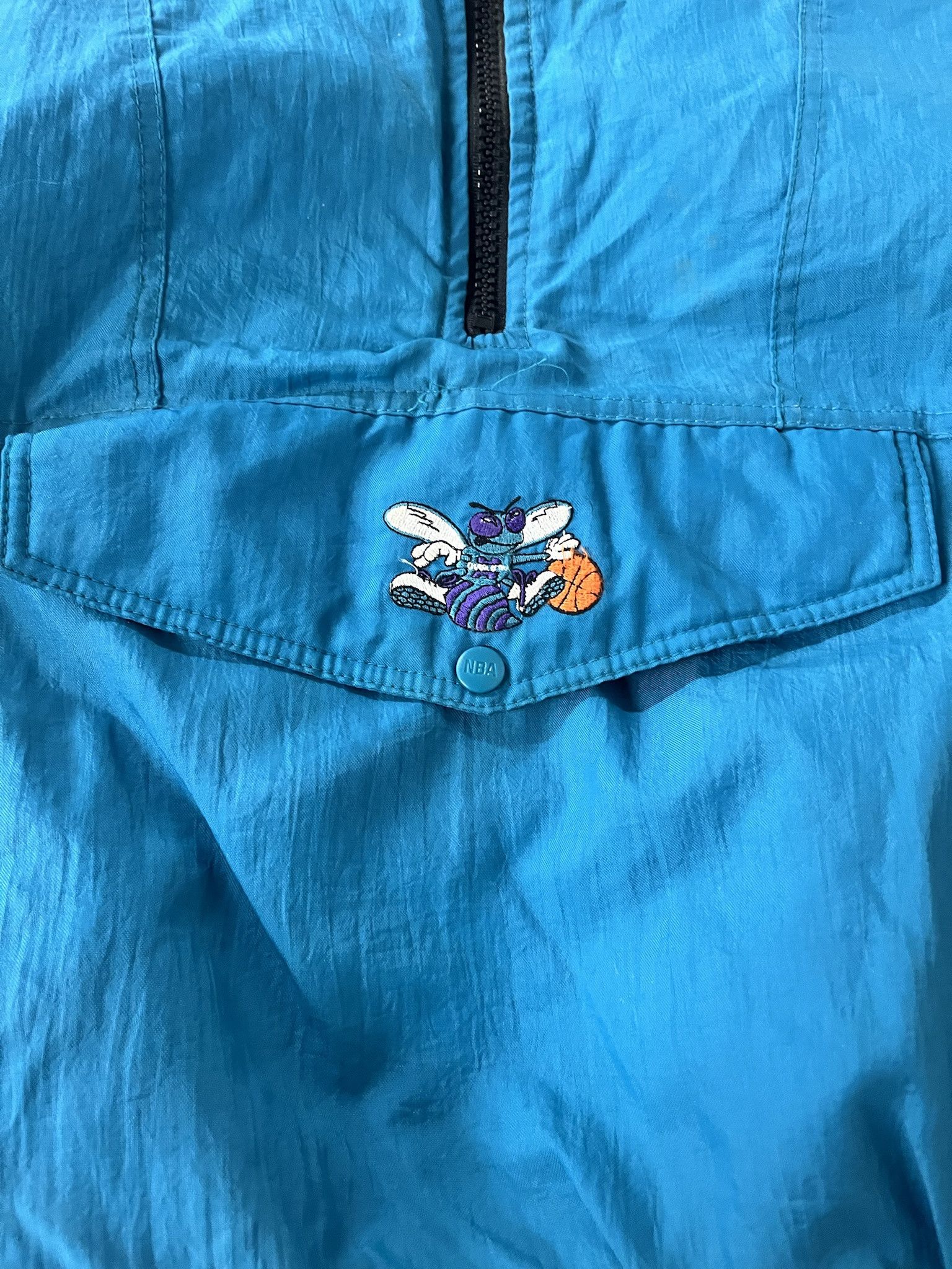 NBA × Vintage Vintage 1990s Charlette Hornets Pro Player Reversible Anorak Jacket Size S Size US S / EU 44-46 / 1 - 3 Thumbnail