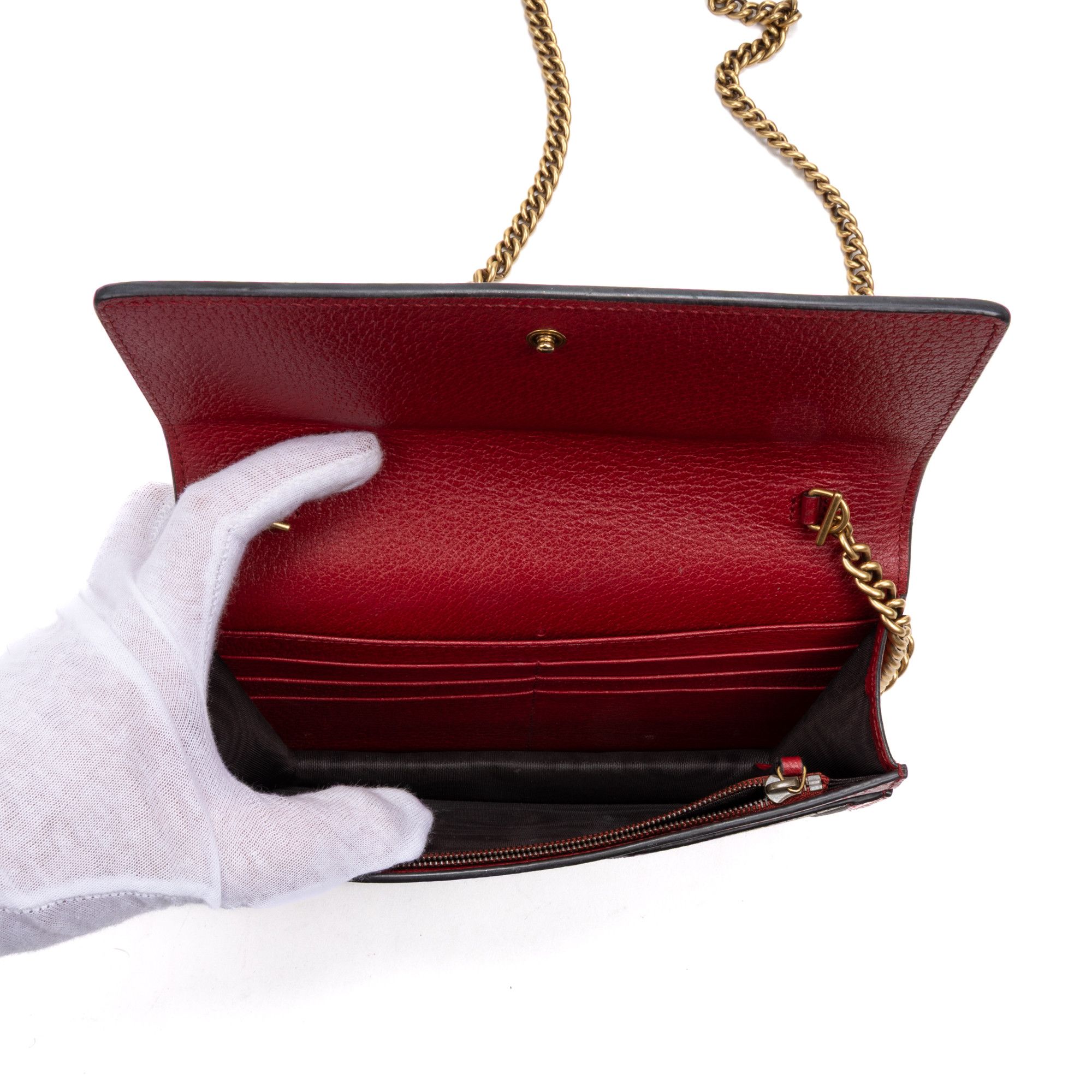 Gucci Queen Margaret Chain Wallet Size ONE SIZE - 9 Thumbnail