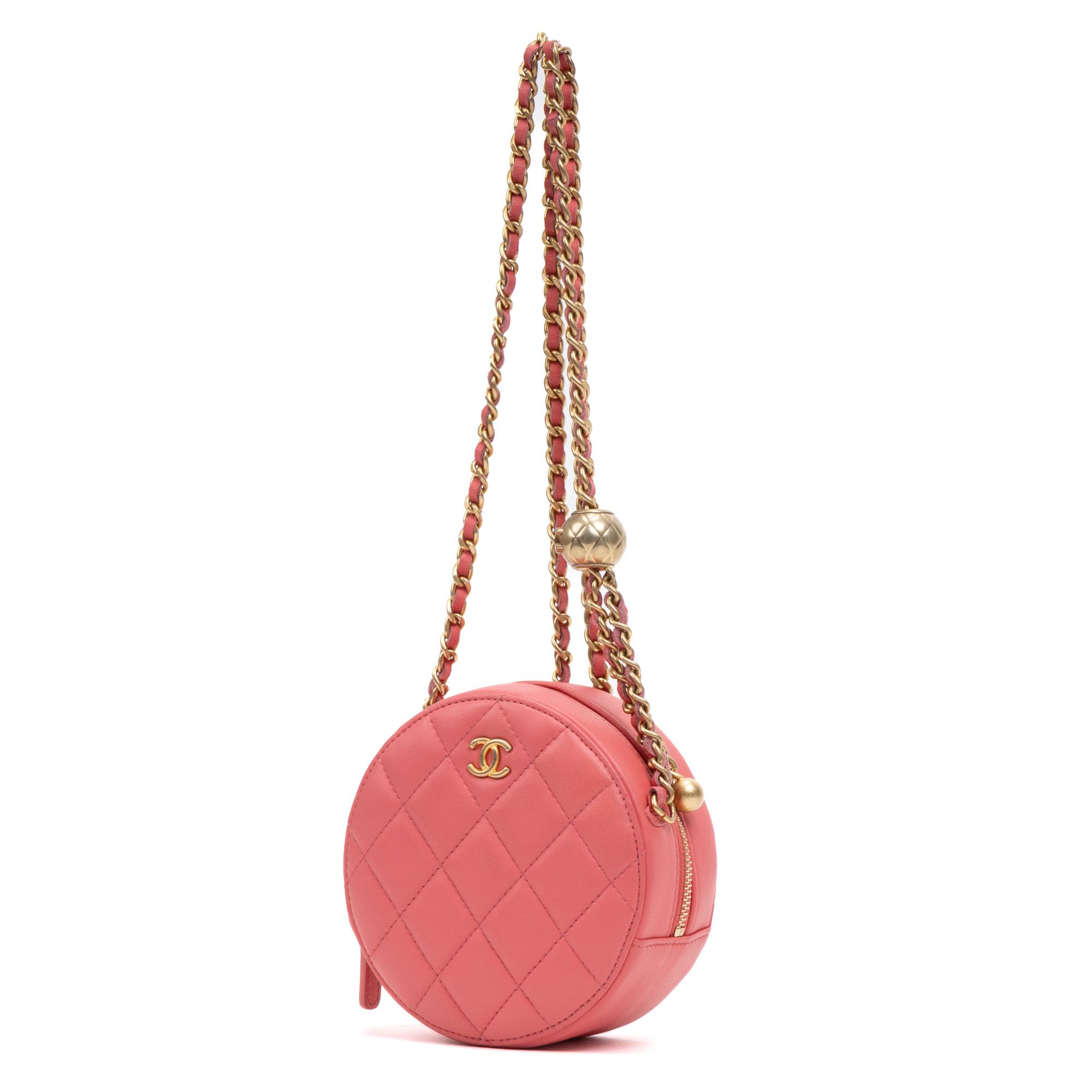 Chanel Pearl Crush Round Chain Clutch Mini Size ONE SIZE - 2 Thumbnail