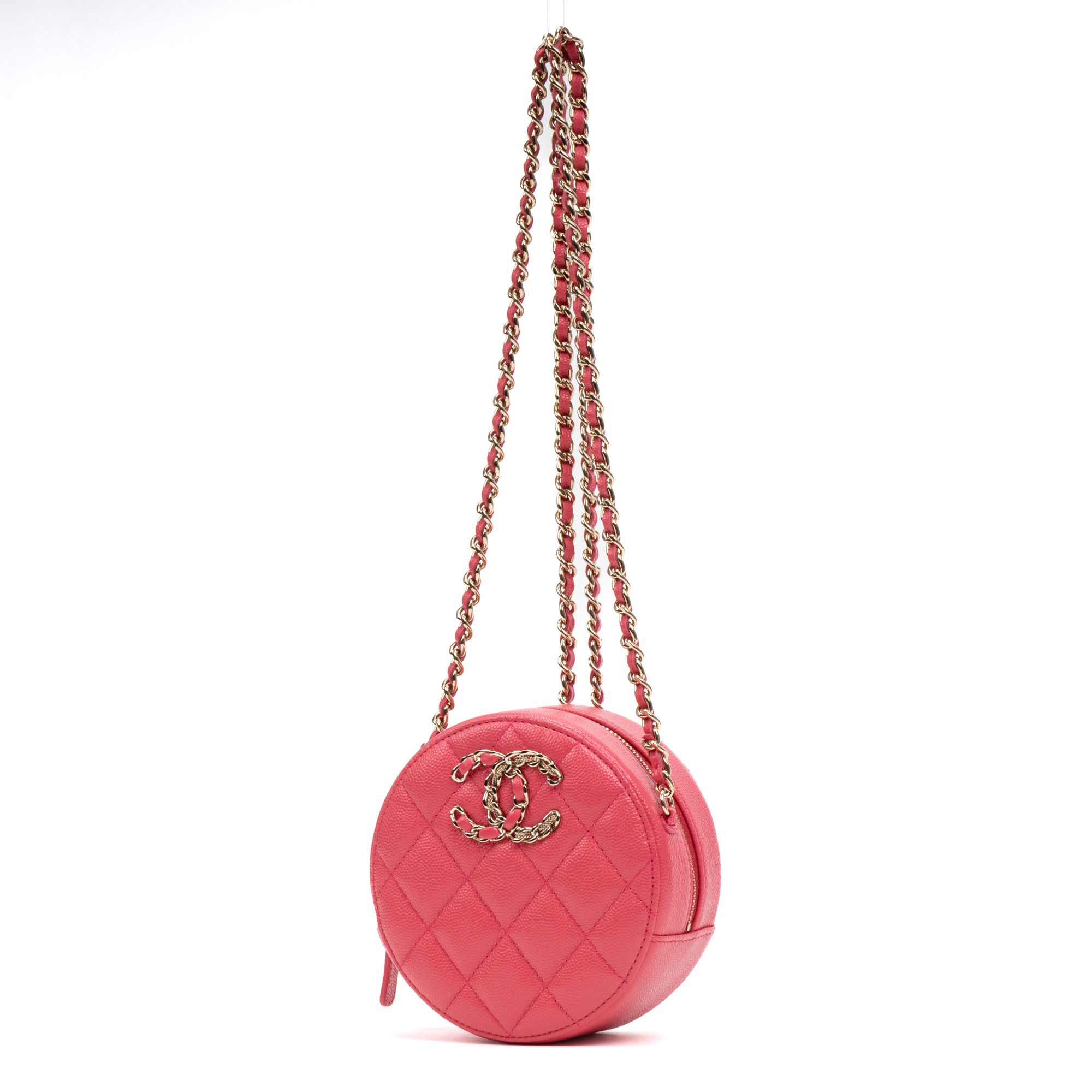 Chanel French New Wave Round Chain Clutch Mini Size ONE SIZE - 2 Thumbnail