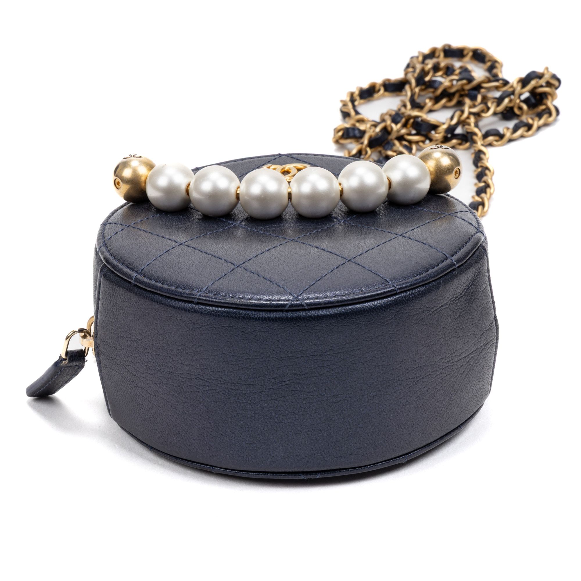 Chanel Chic Pearls Round Chain Clutch Mini Size ONE SIZE - 6 Thumbnail