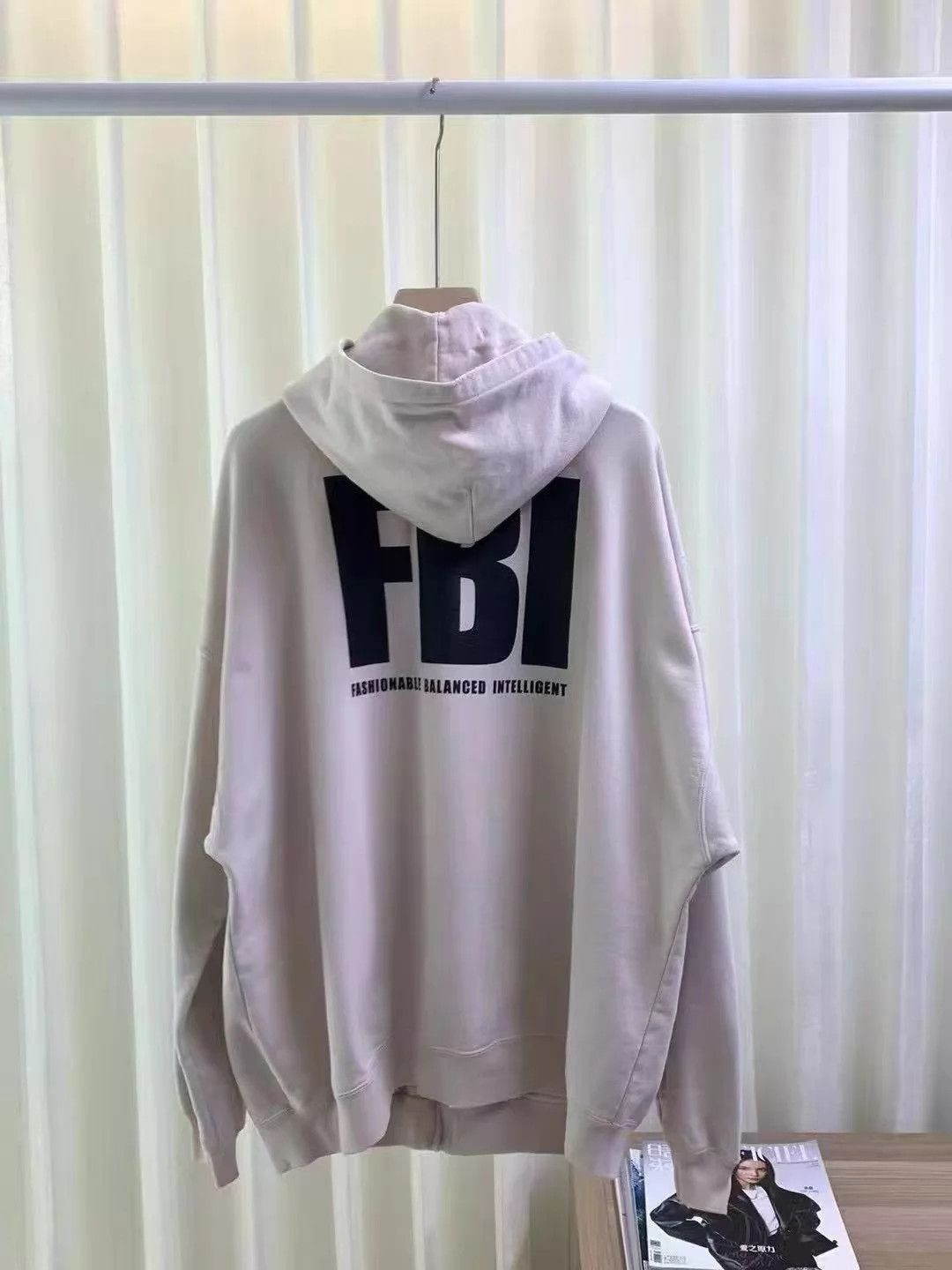 Balenciaga Zip-Up Hoodie with FBI Graphic Size US S / EU 44-46 / 1 - 3 Thumbnail