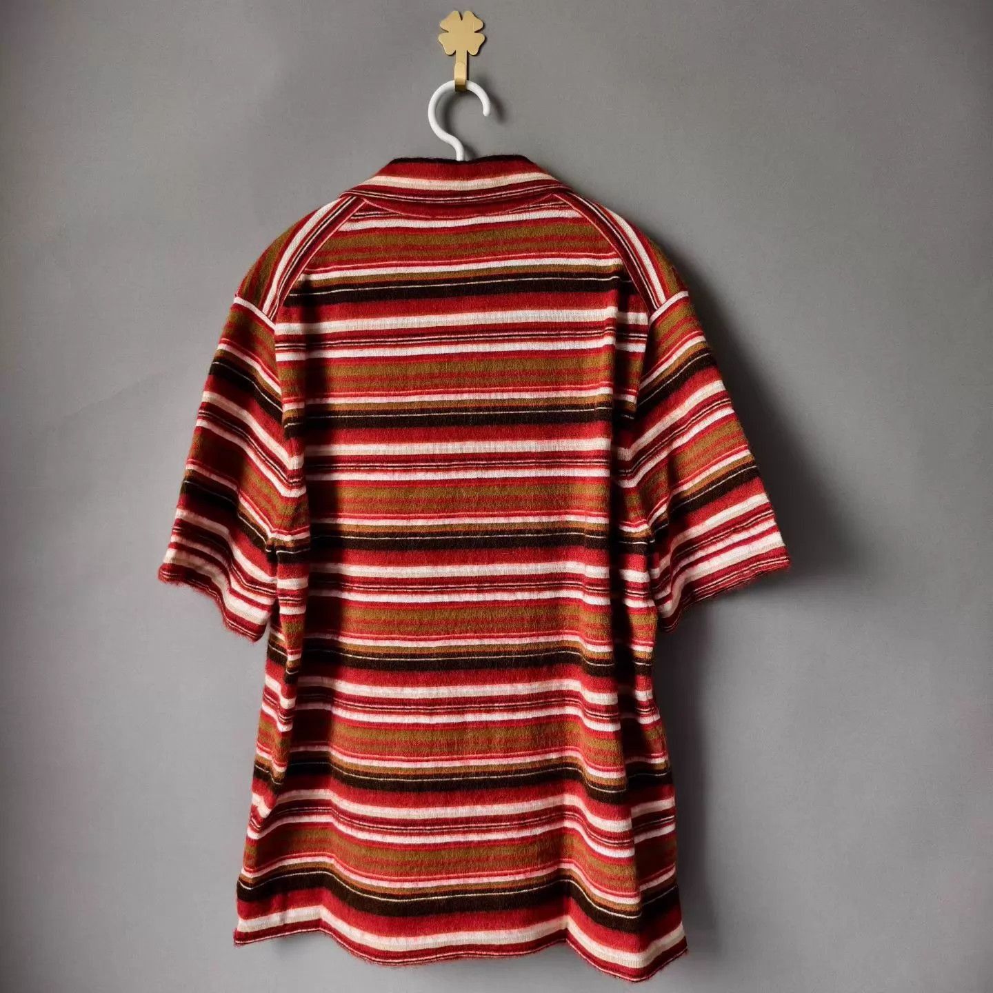 Dior Red Striped Short-Sleeve Collared Shirt - Size S Size US S / EU 44-46 / 1 - 2 Thumbnail