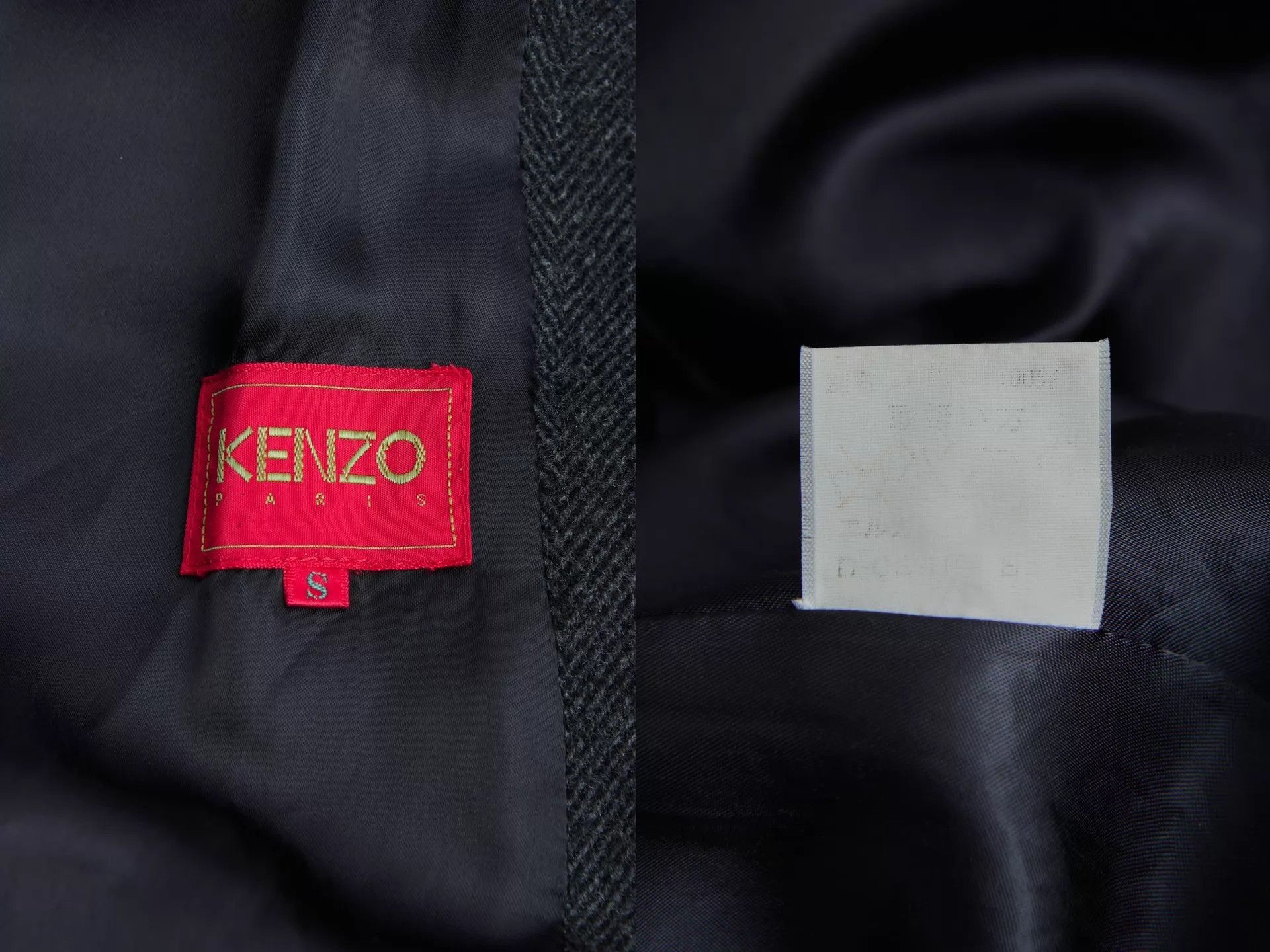 Kenzo Black Long Double-Breasted Coat Size S Size US S / EU 44-46 / 1 - 9 Thumbnail