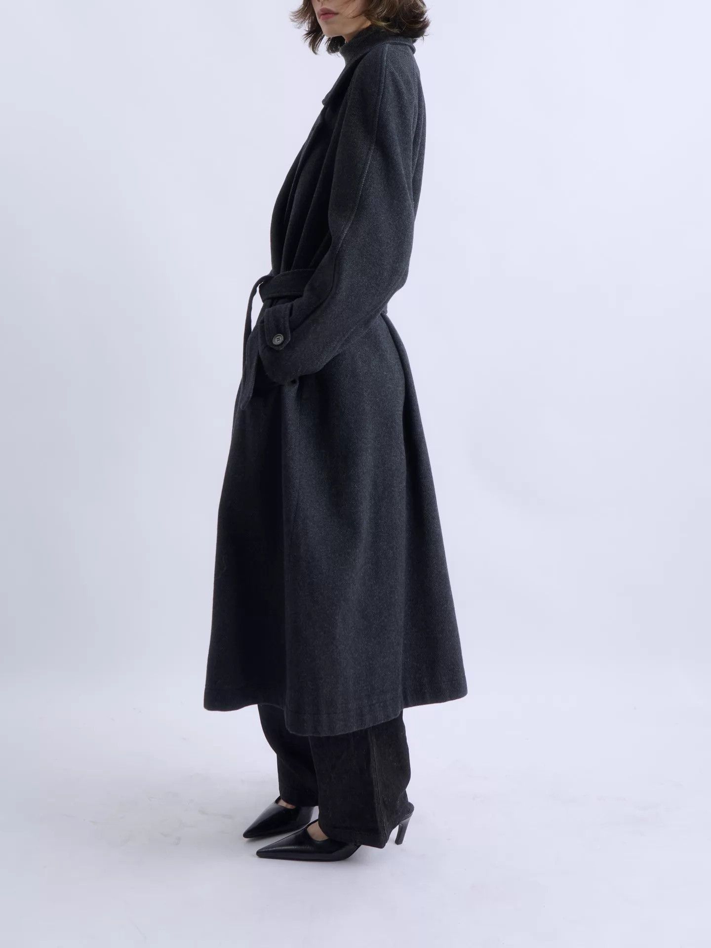 Kenzo Black Long Double-Breasted Coat Size S Size US S / EU 44-46 / 1 - 4 Thumbnail