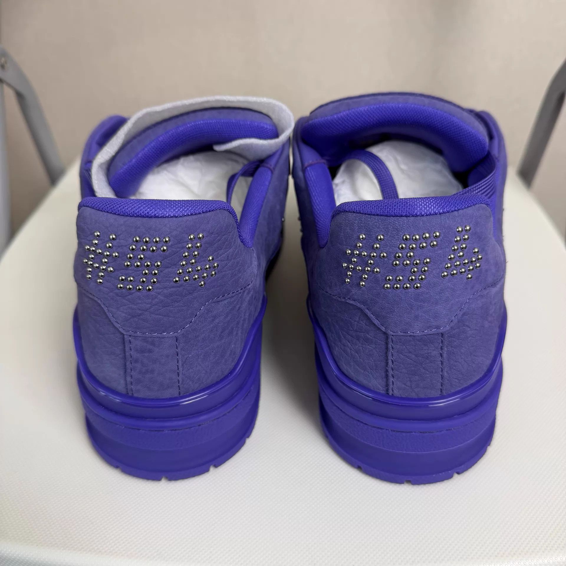 Louis Vuitton Purple Low-Top Sneakers Size 9 Size US 9 / EU 42 - 3 Thumbnail