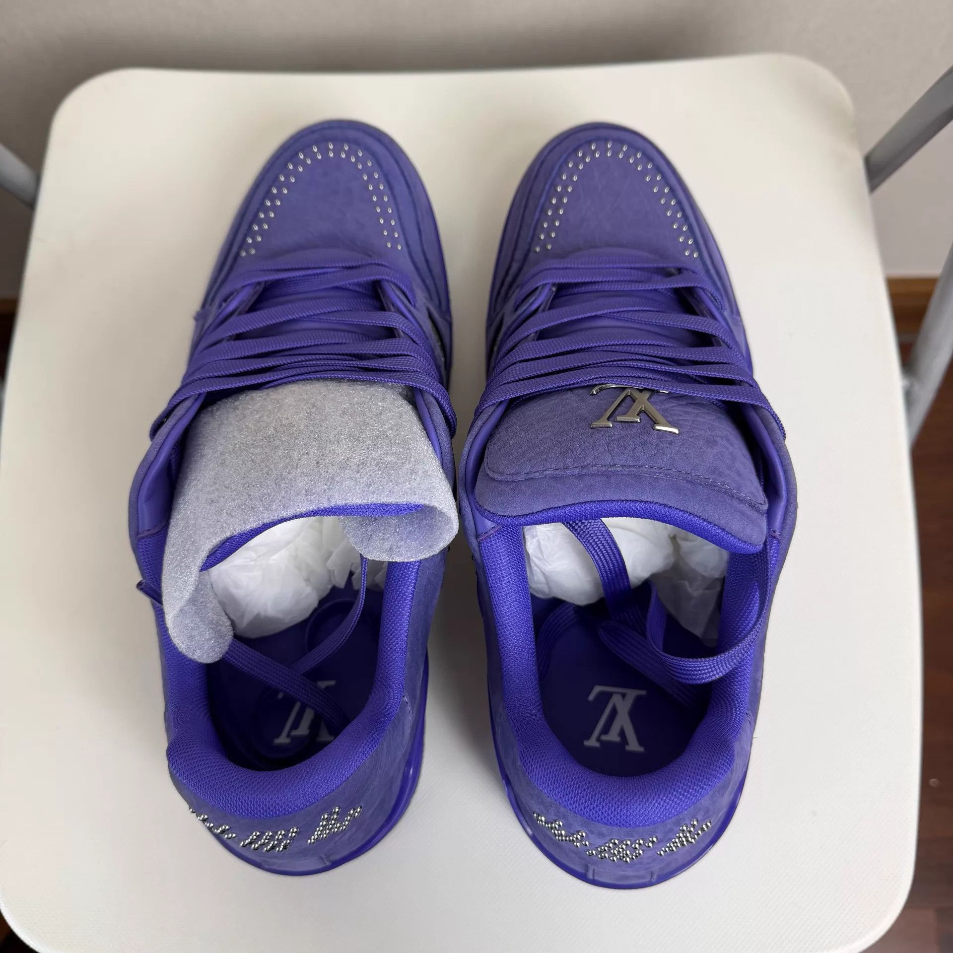 Louis Vuitton Purple Low-Top Sneakers Size 9 Size US 9 / EU 42 - 4 Thumbnail