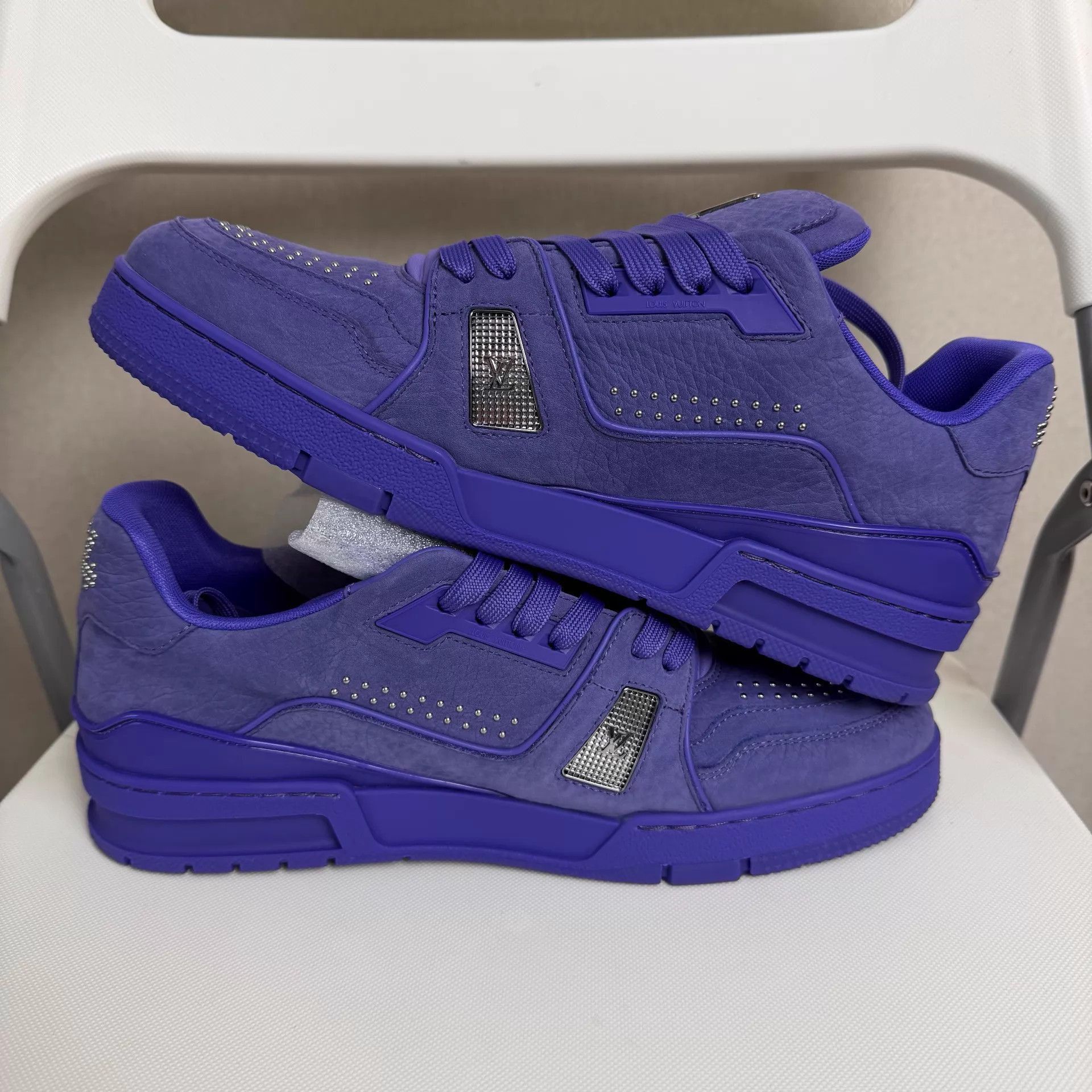 Louis Vuitton Purple Low-Top Sneakers Size 9 Size US 9 / EU 42 - 7 Thumbnail