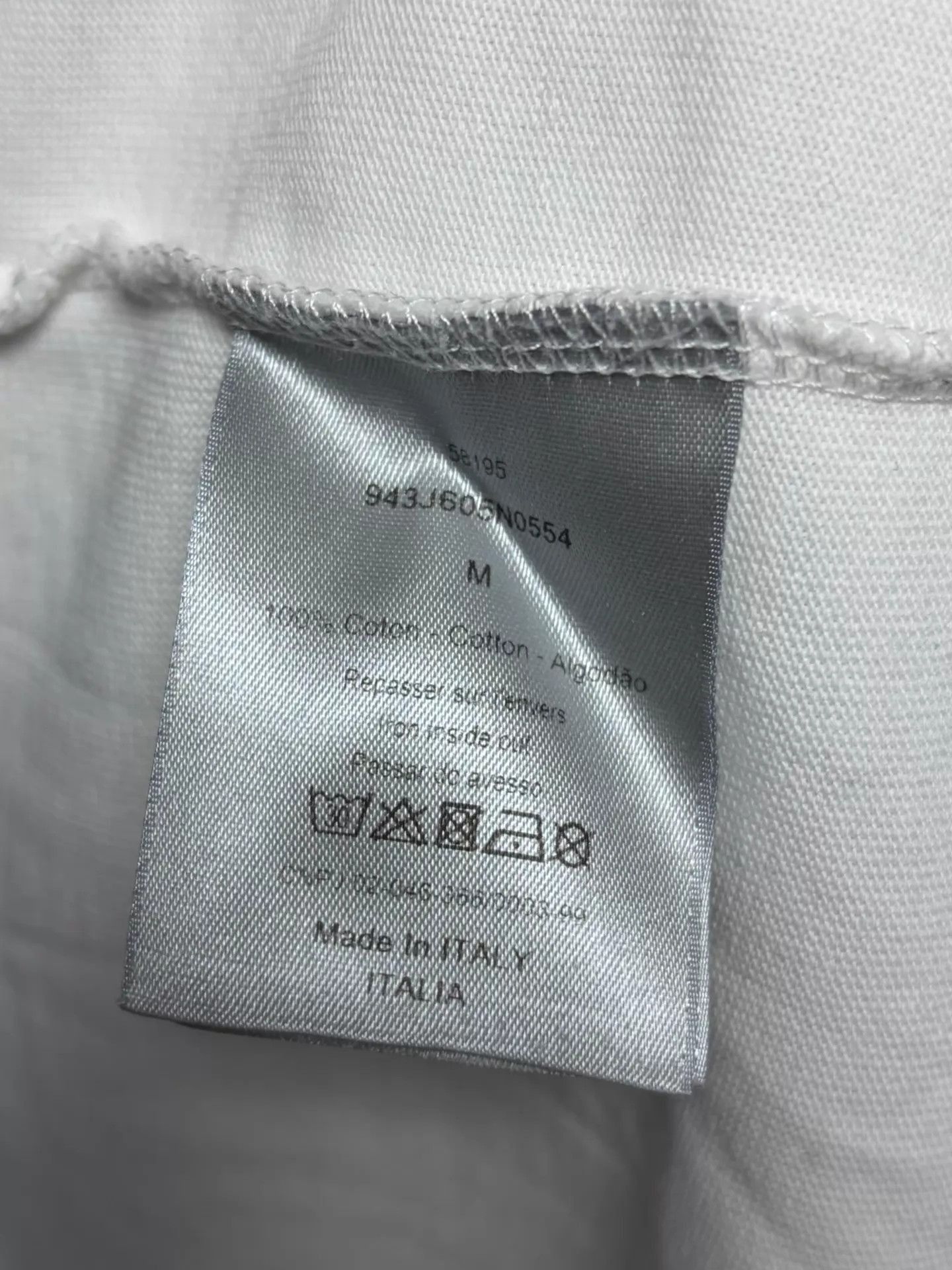 Dior White Graphic Short-Sleeve T-Shirt Size US M / EU 48-50 / 2 - 4 Thumbnail