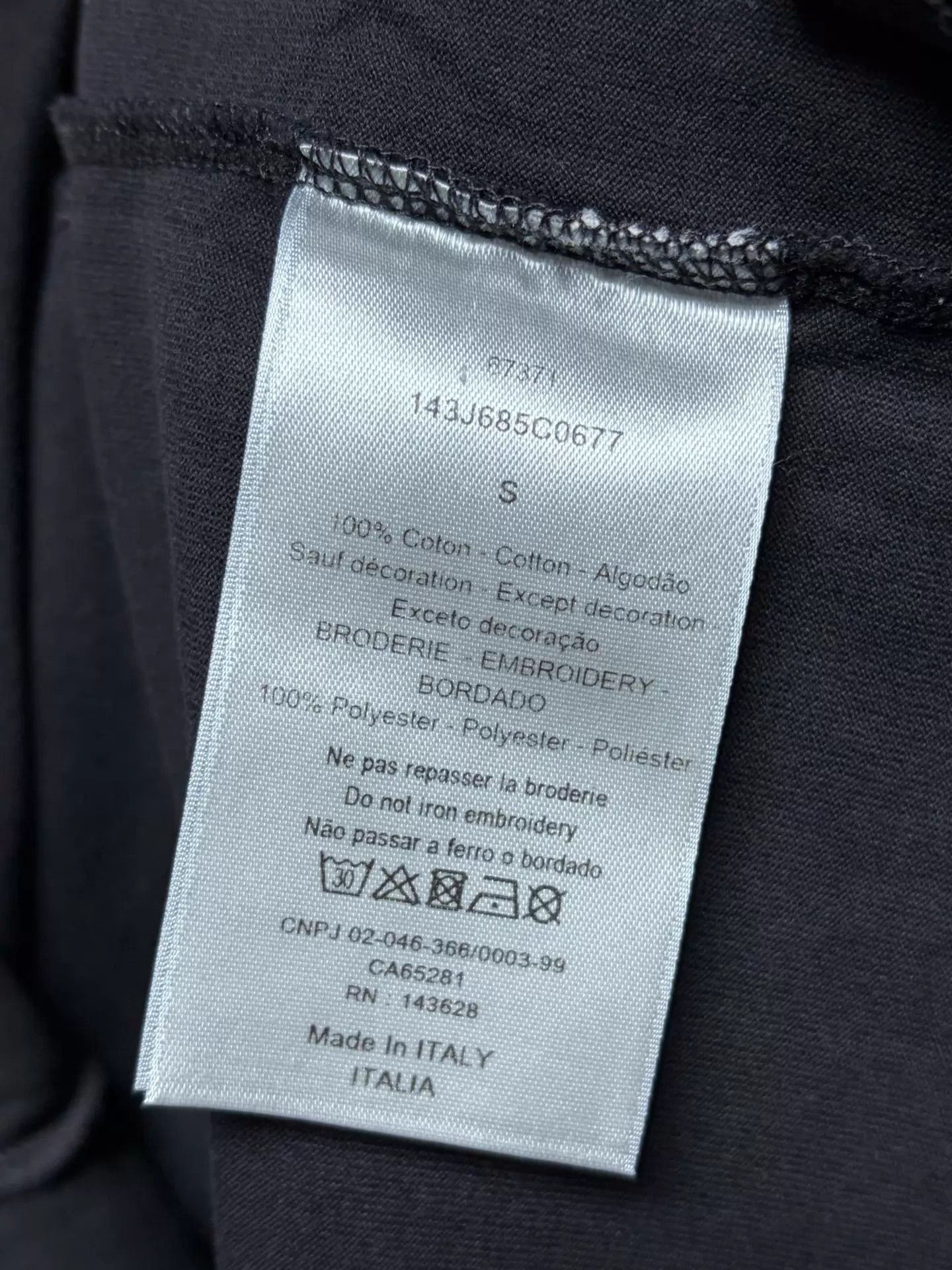 Dior Black Short-Sleeve Graphic T-Shirt Size US S / EU 44-46 / 1 - 4 Thumbnail