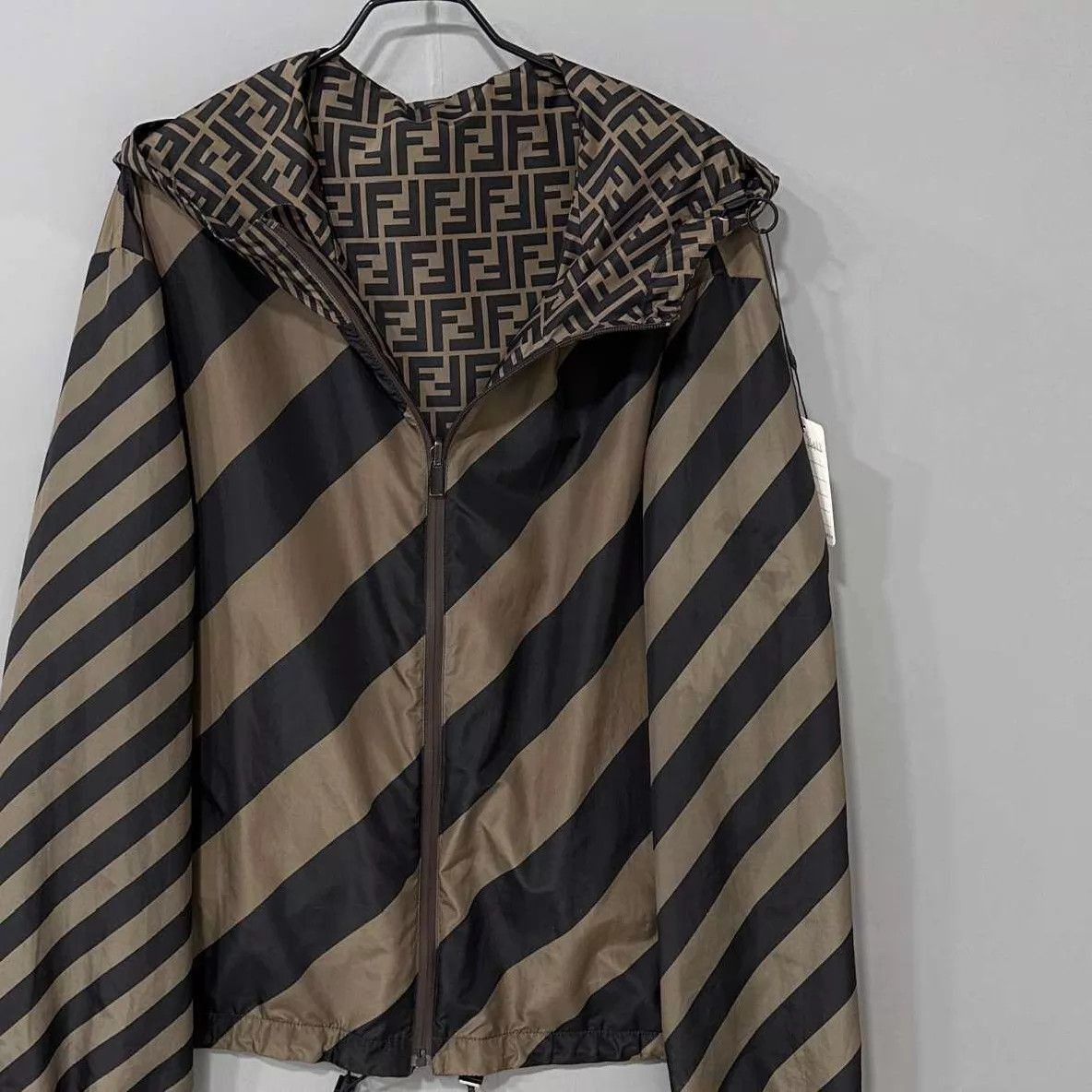 Fendi Multi Striped Hooded Light Jacket XL Size US XL / EU 56 / 4 - 2 Thumbnail