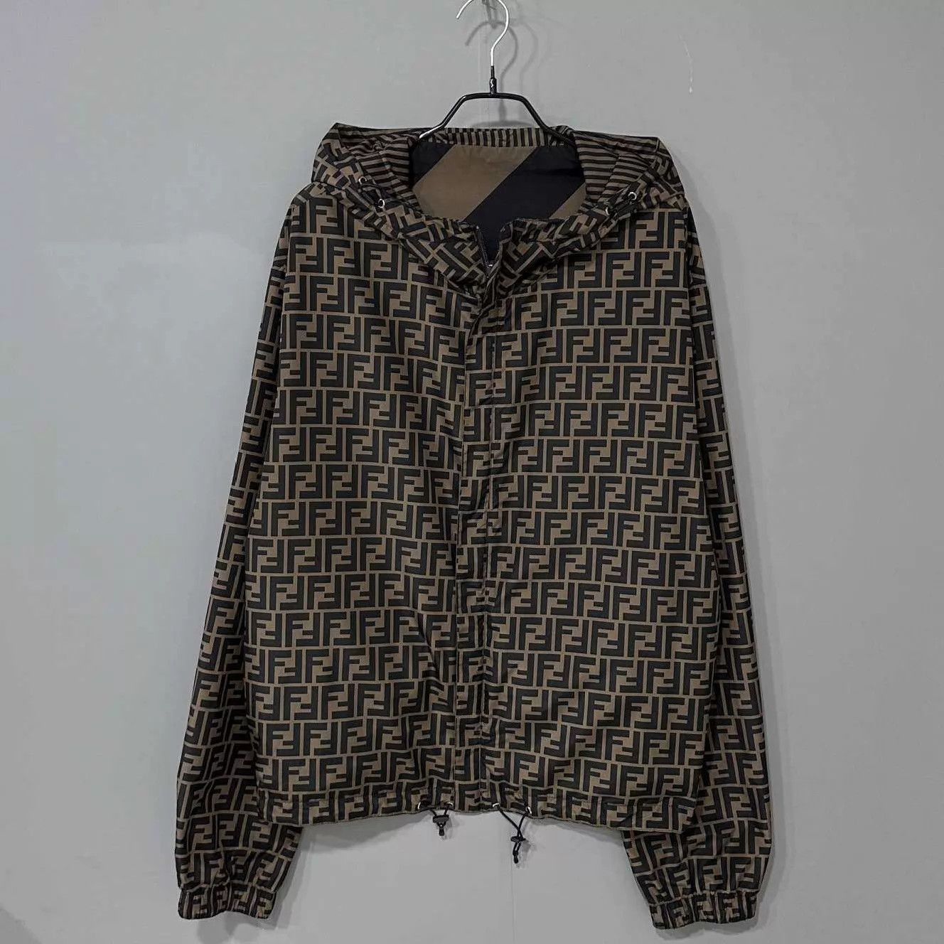 Fendi Multi Striped Hooded Light Jacket XL Size US XL / EU 56 / 4 - 4 Thumbnail