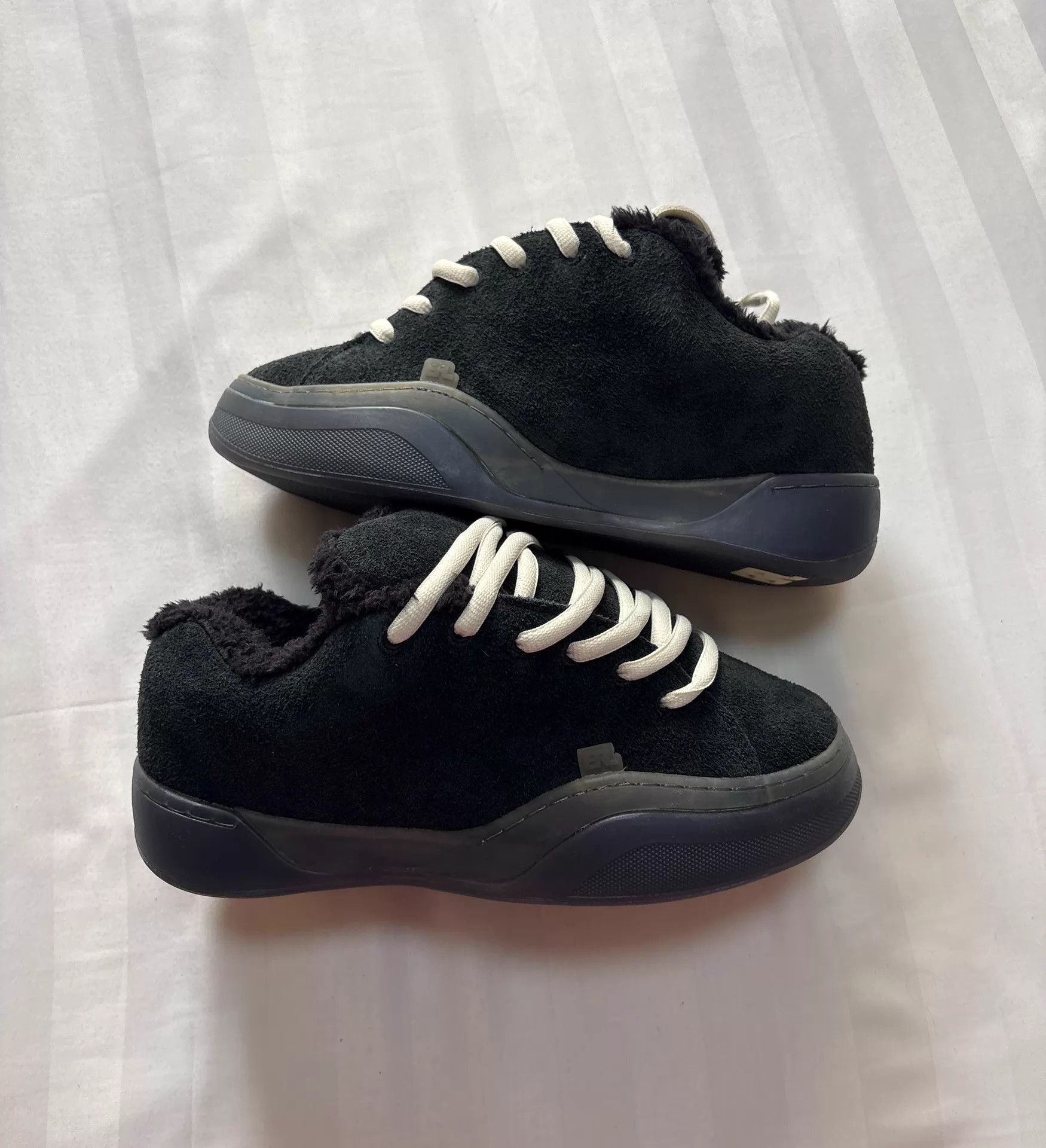 ERL Black Low-Top Sneakers with White Laces Size US 8 / EU 41 - 6 Thumbnail