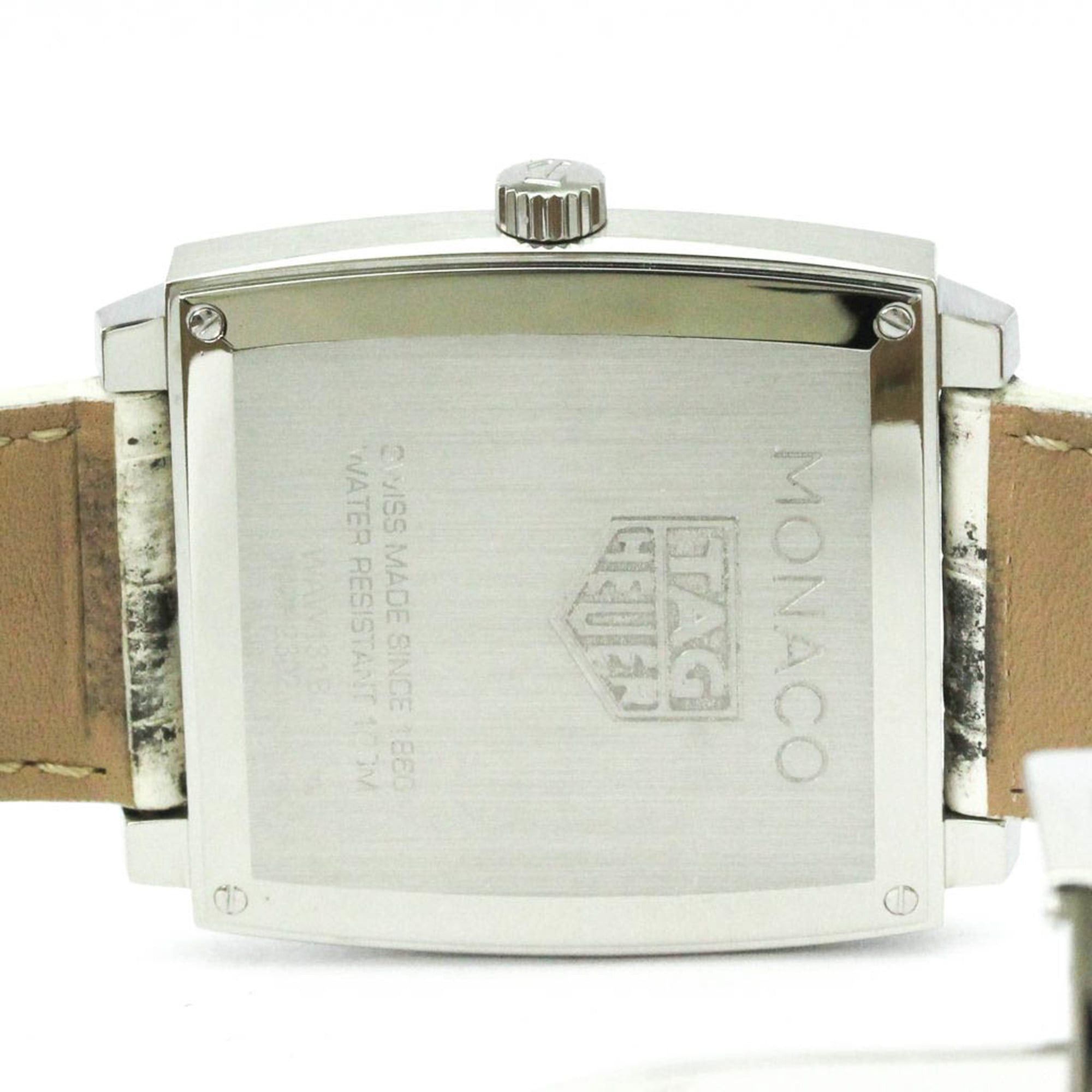 Tag Heuer TAG HEUER Monaco Lady Diamond MOP Dial Quartz Watch WAW131B Polished Size ONE SIZE - 6 Thumbnail