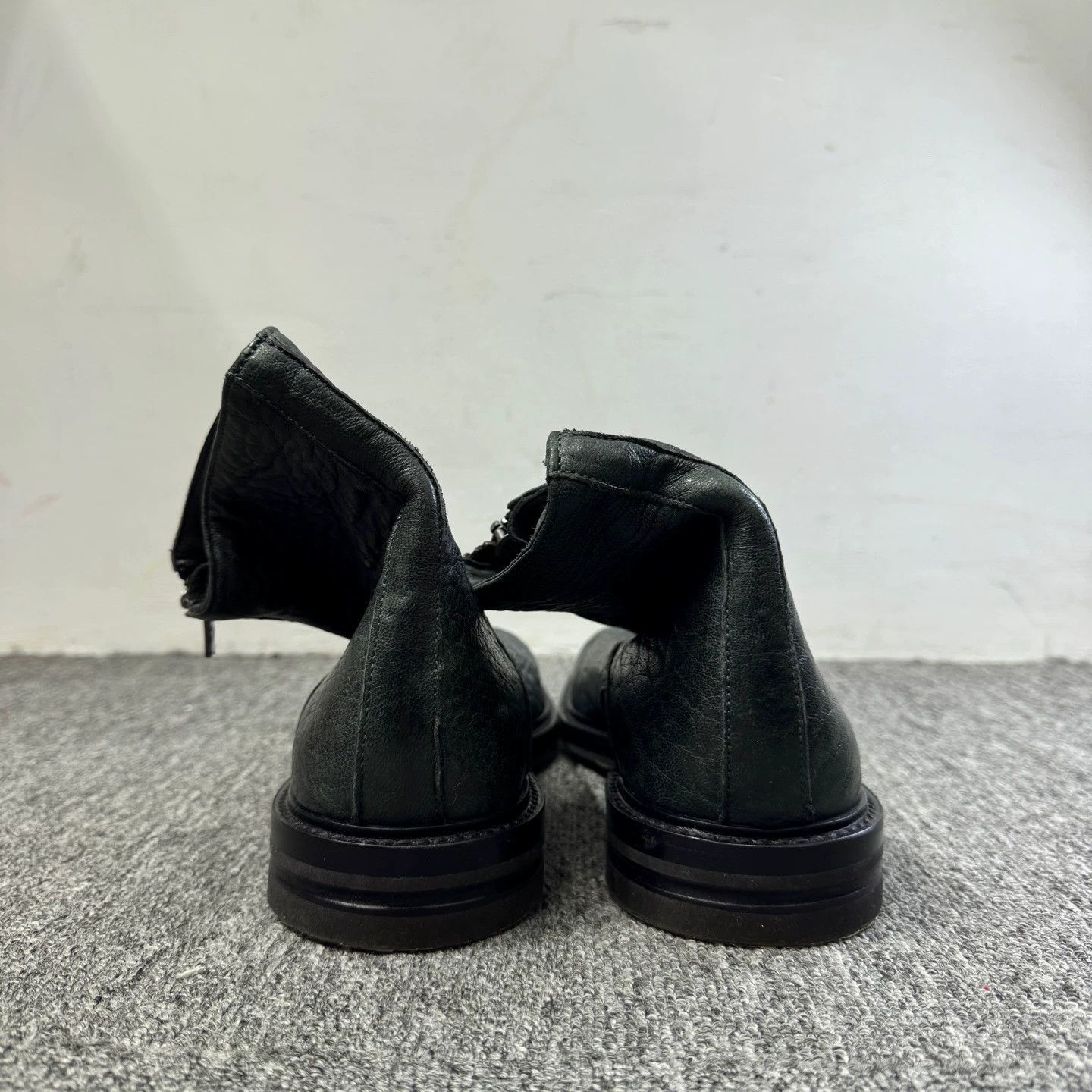 Alexander McQueen Black Leather Zip-Front Shoes Size 7 Size US 7 / EU 40 - 3 Thumbnail