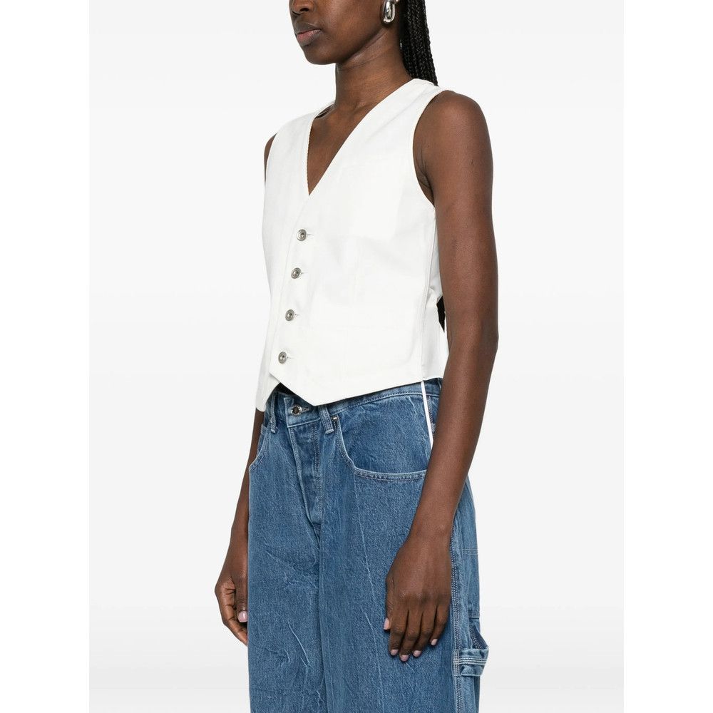 Sacai Sacai WHITE Jackets - Waistcoat & Gilets Size M / US 6-8 / IT 42-44 - 5 Thumbnail